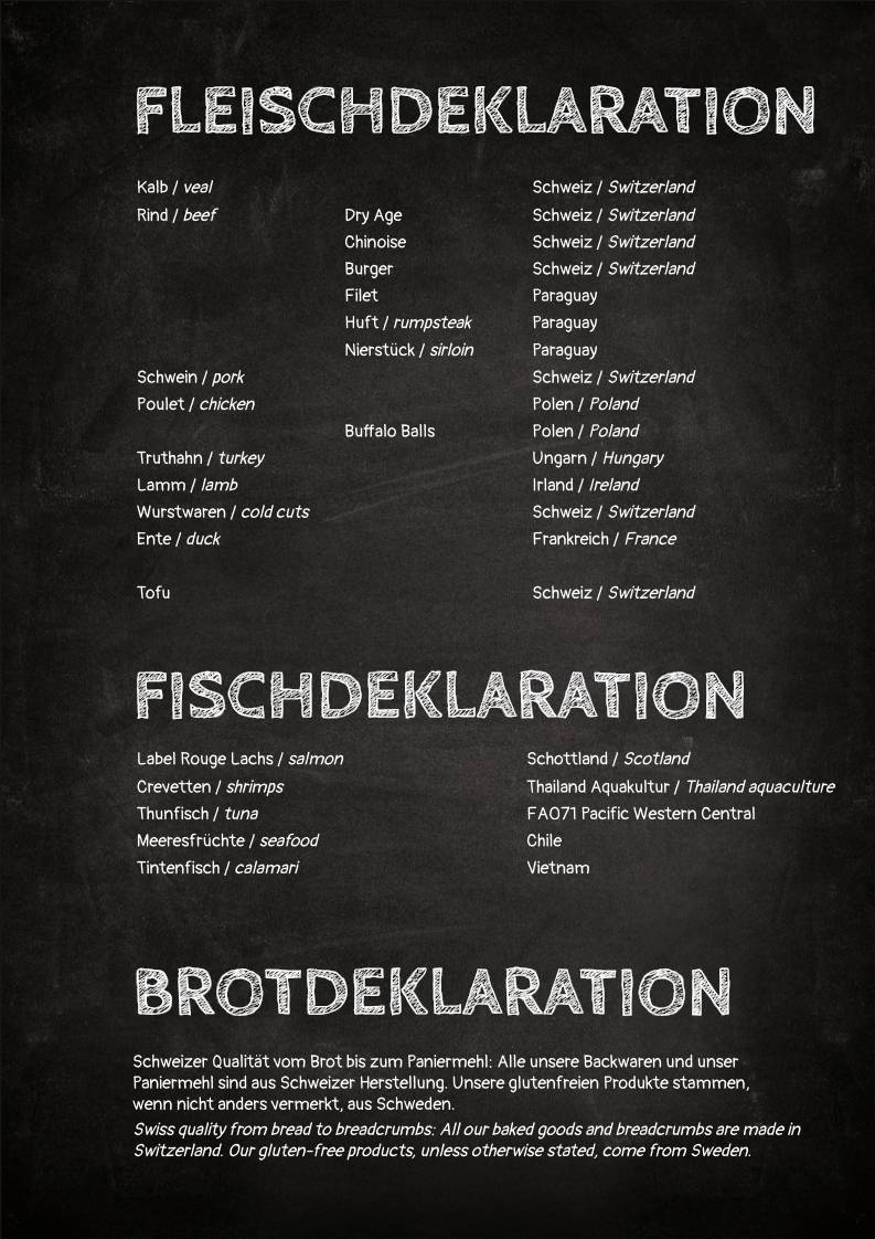 Menu di Barrys Restaurant, Bar & Lounge 