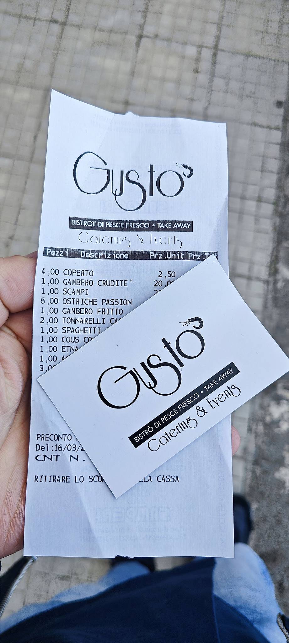 Menu di Gustò 