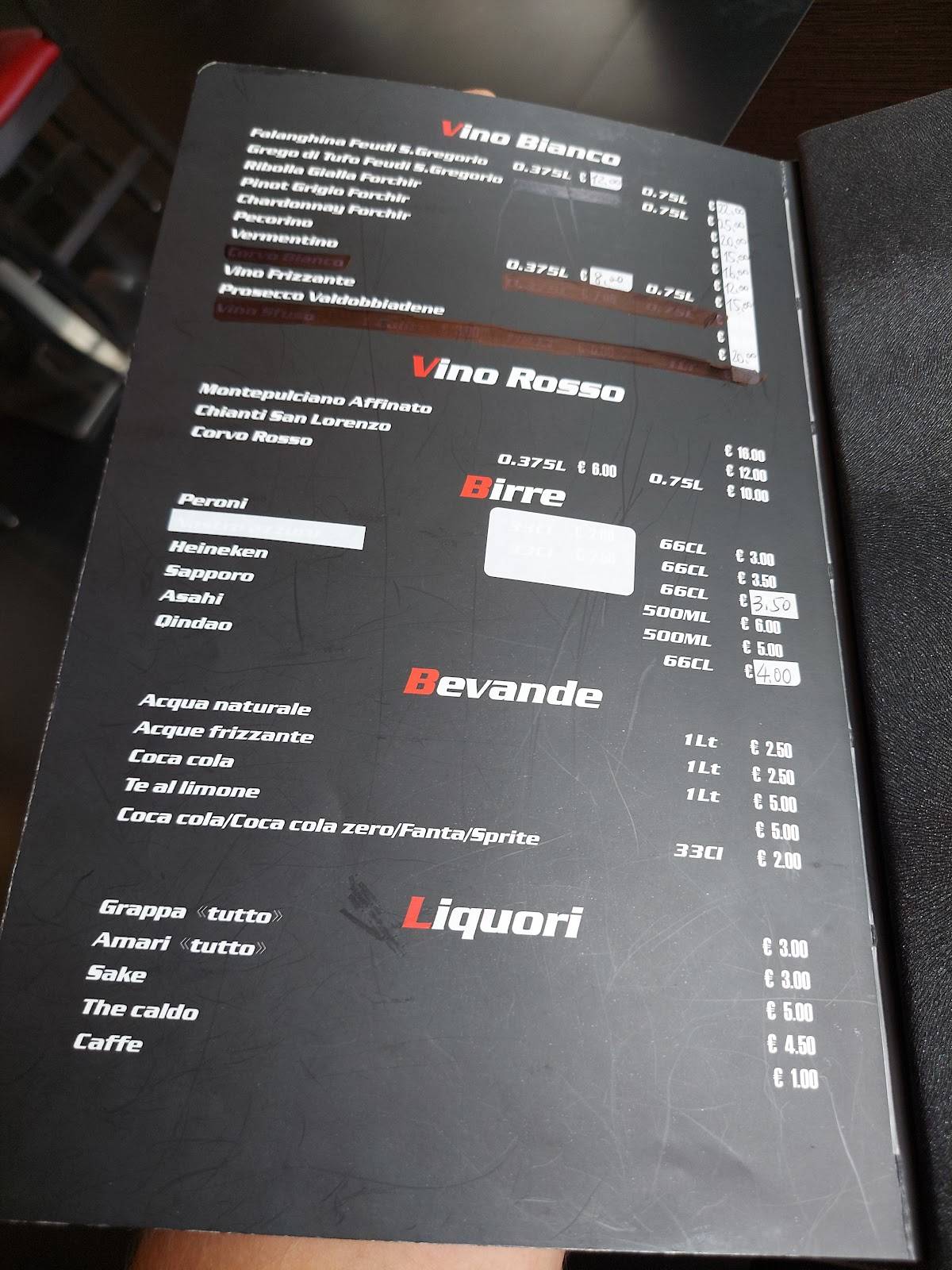 Menu di Han Ristorante giapponese cinese 