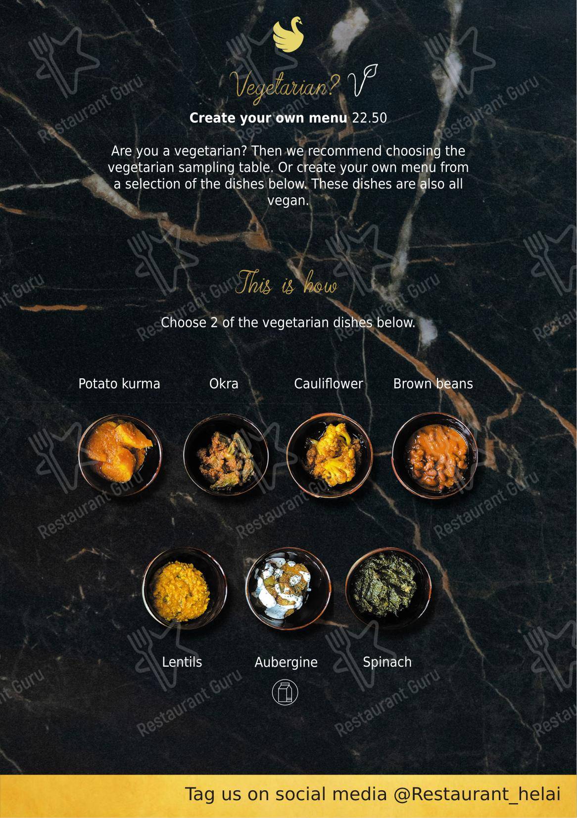 Menu bar pour Helai dans Rotterdam