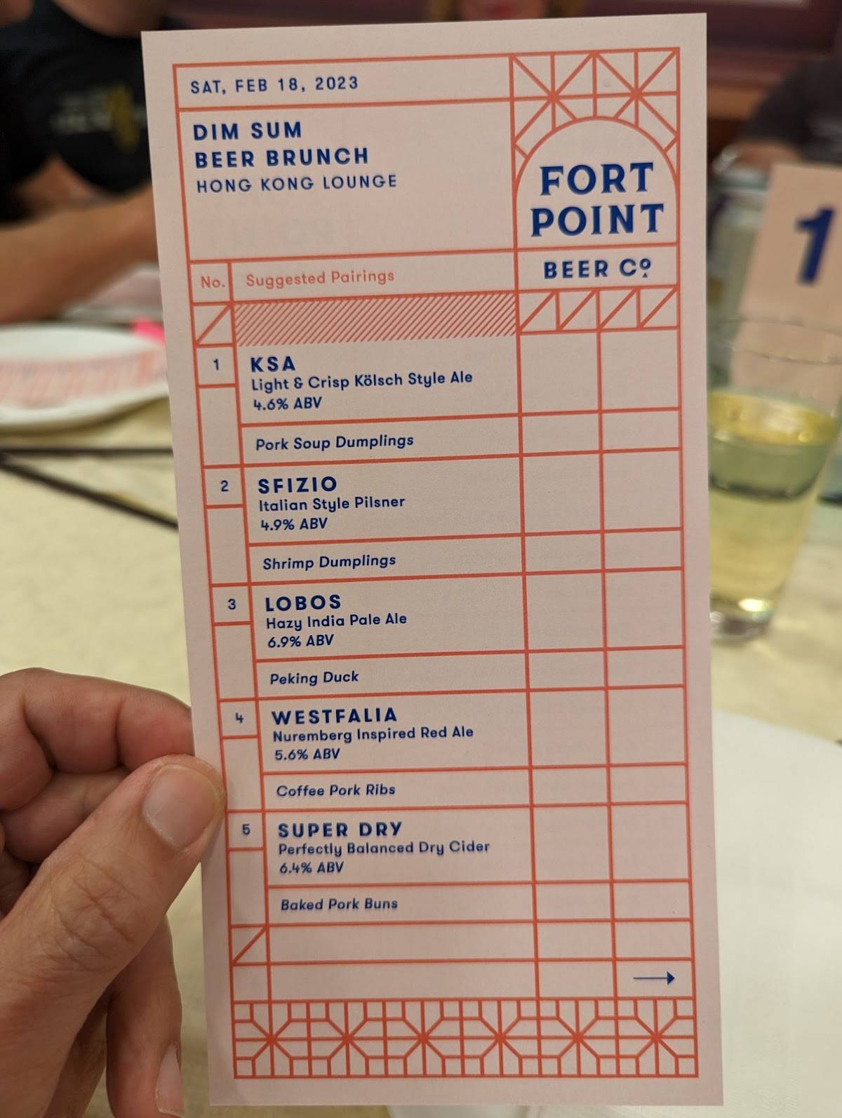Menu at Hong Kong Lounge restaurant, San Francisco, Geary Blvd