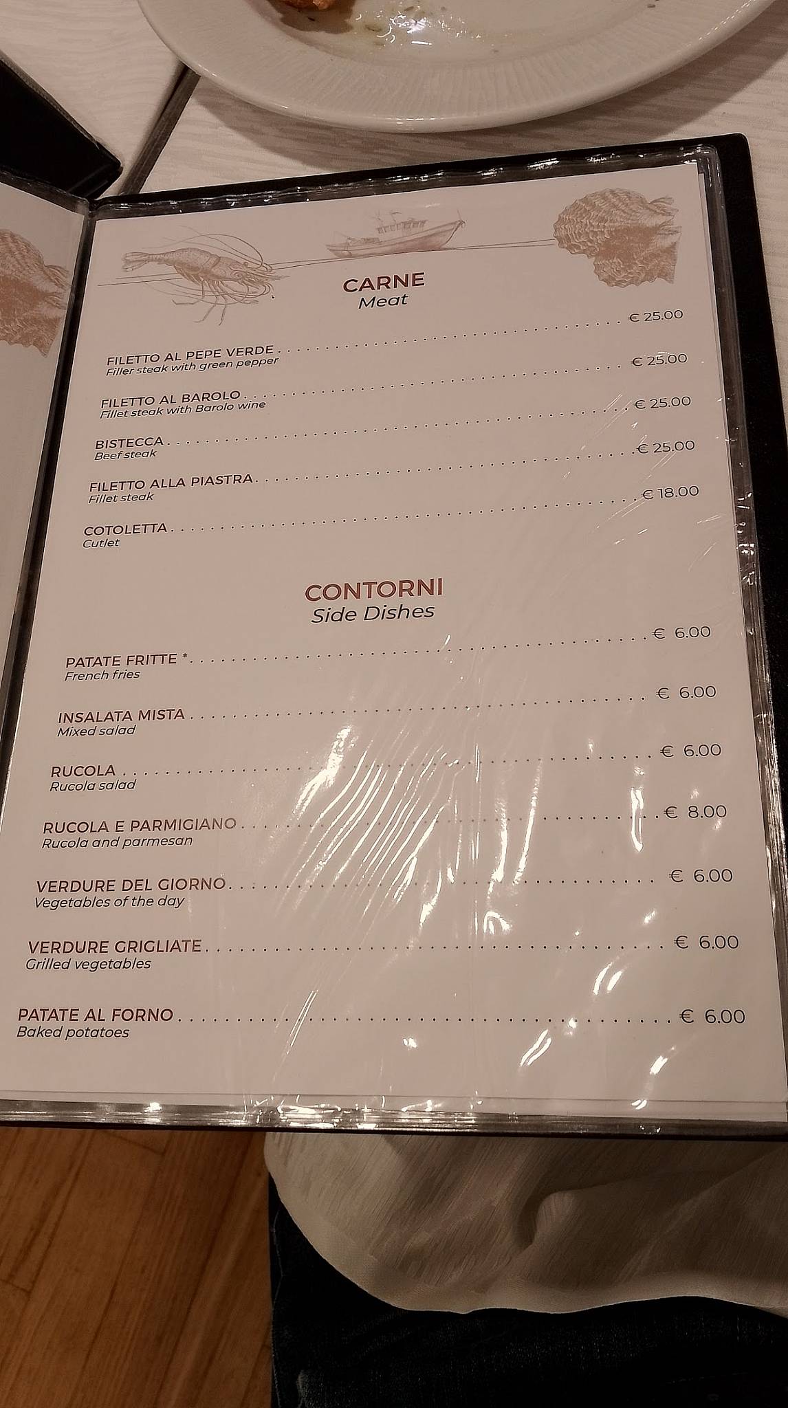 Menu di Hostaria del Vicoletto 