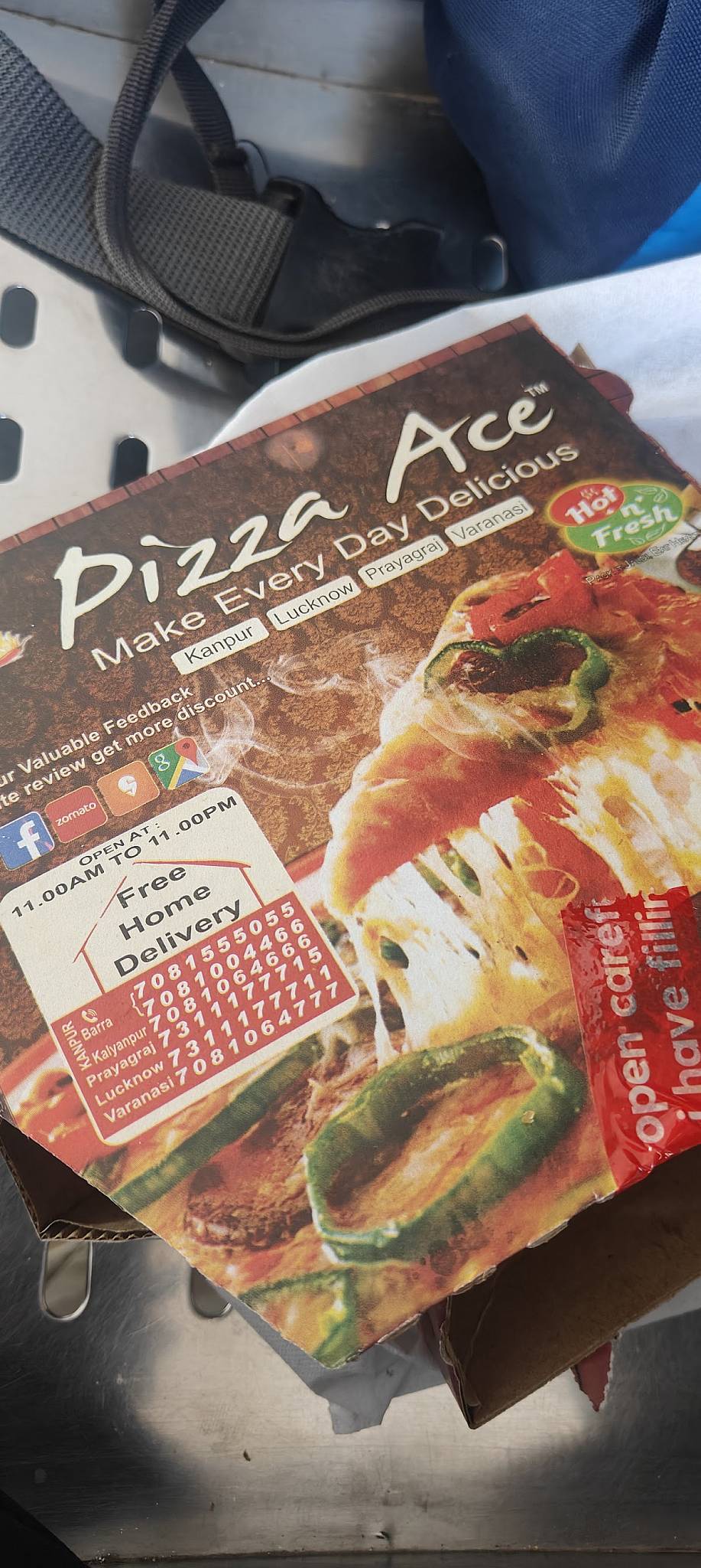 Hot Pizza Ace menu