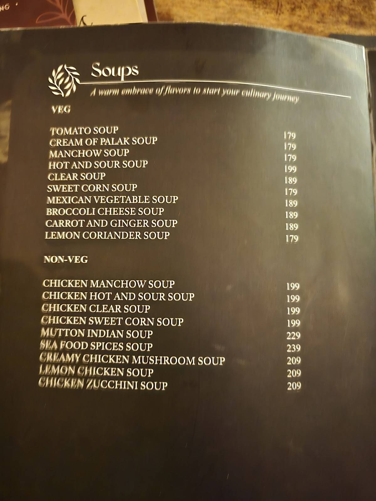 Hotel Govind Garden menu