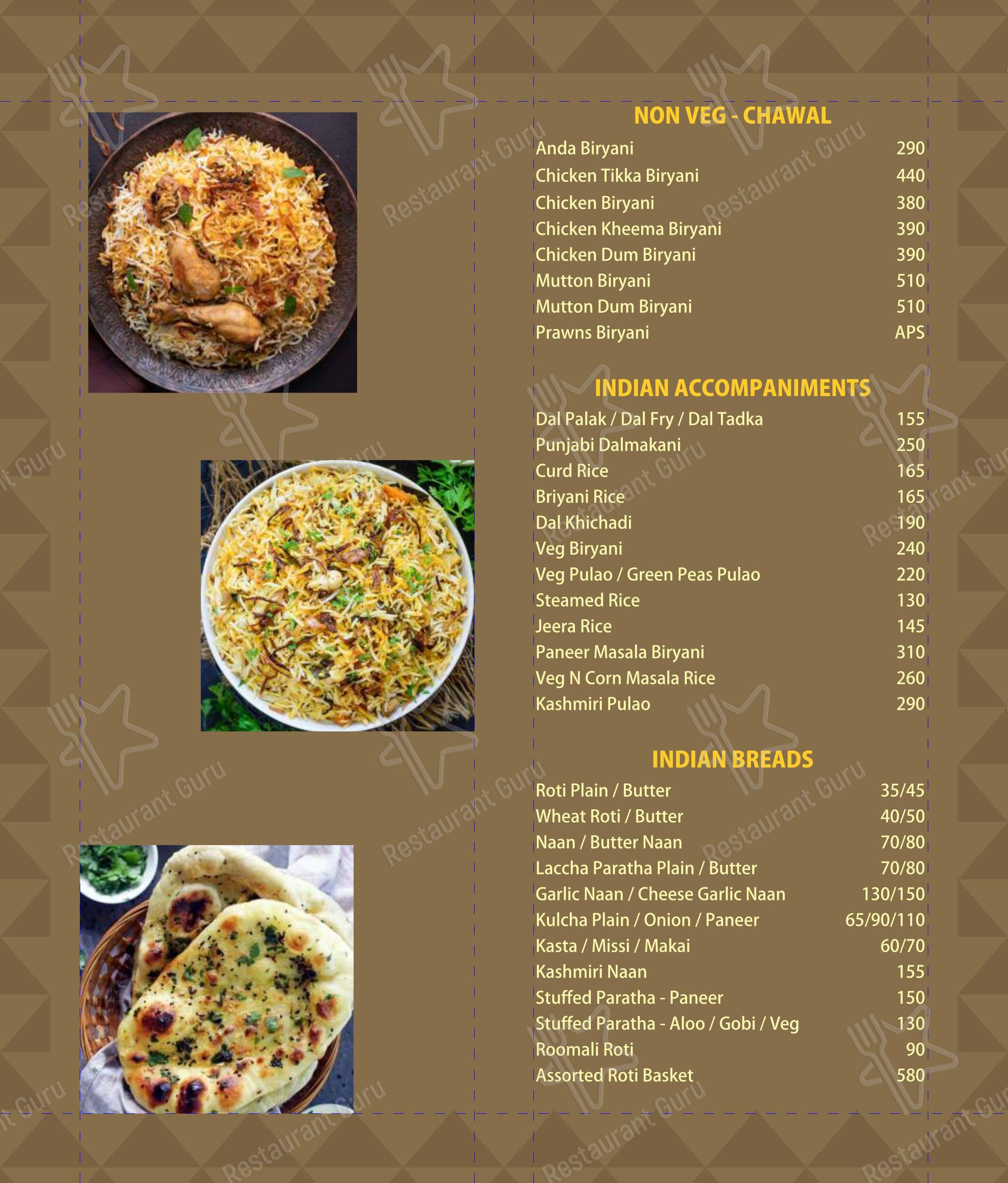 Hotel Pune Gate Garden Family Restaurant in Pimpri-Chinchwad - Menu