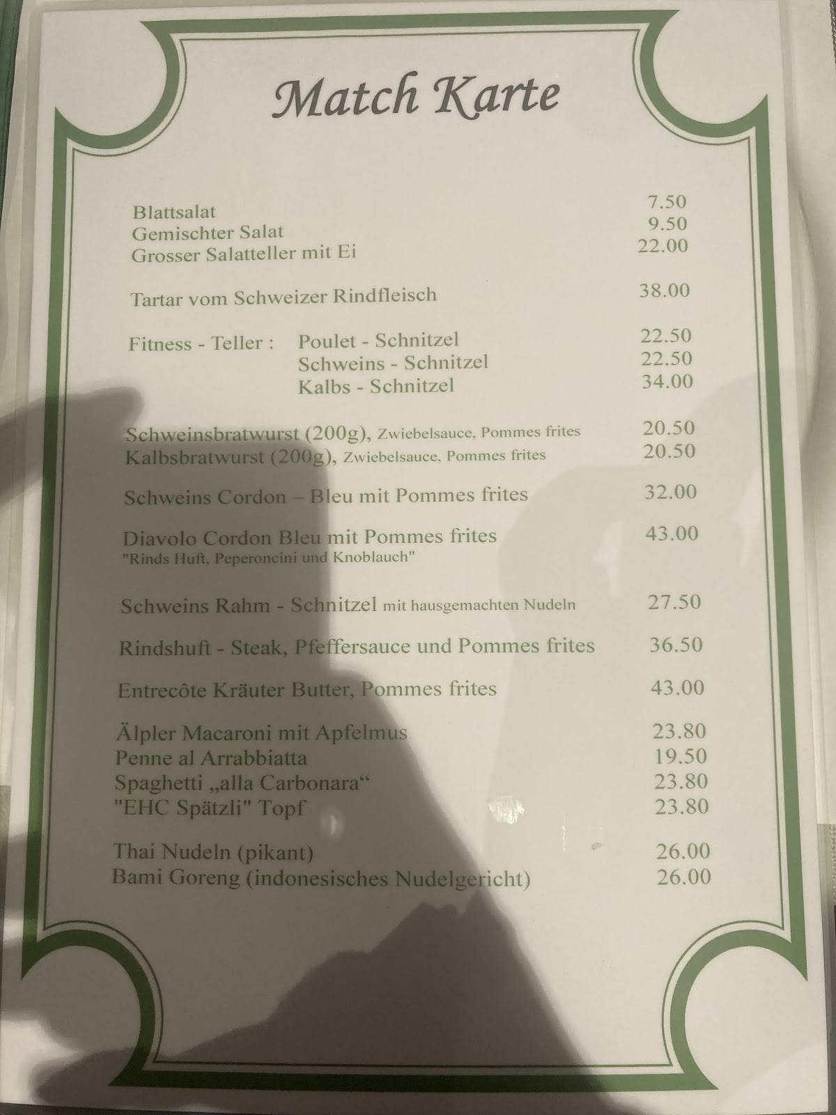 Menu di Hotel / Restaurant Bramen 