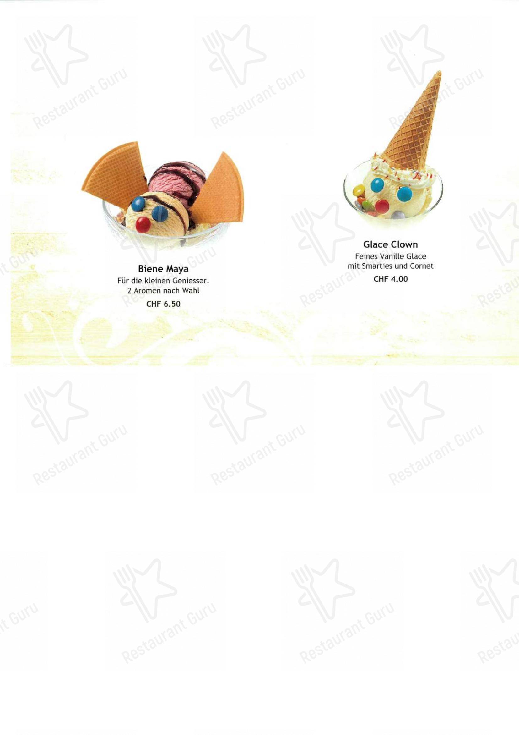 Hotel - Restaurant Frohe Aussicht in Schwende - Menu bar