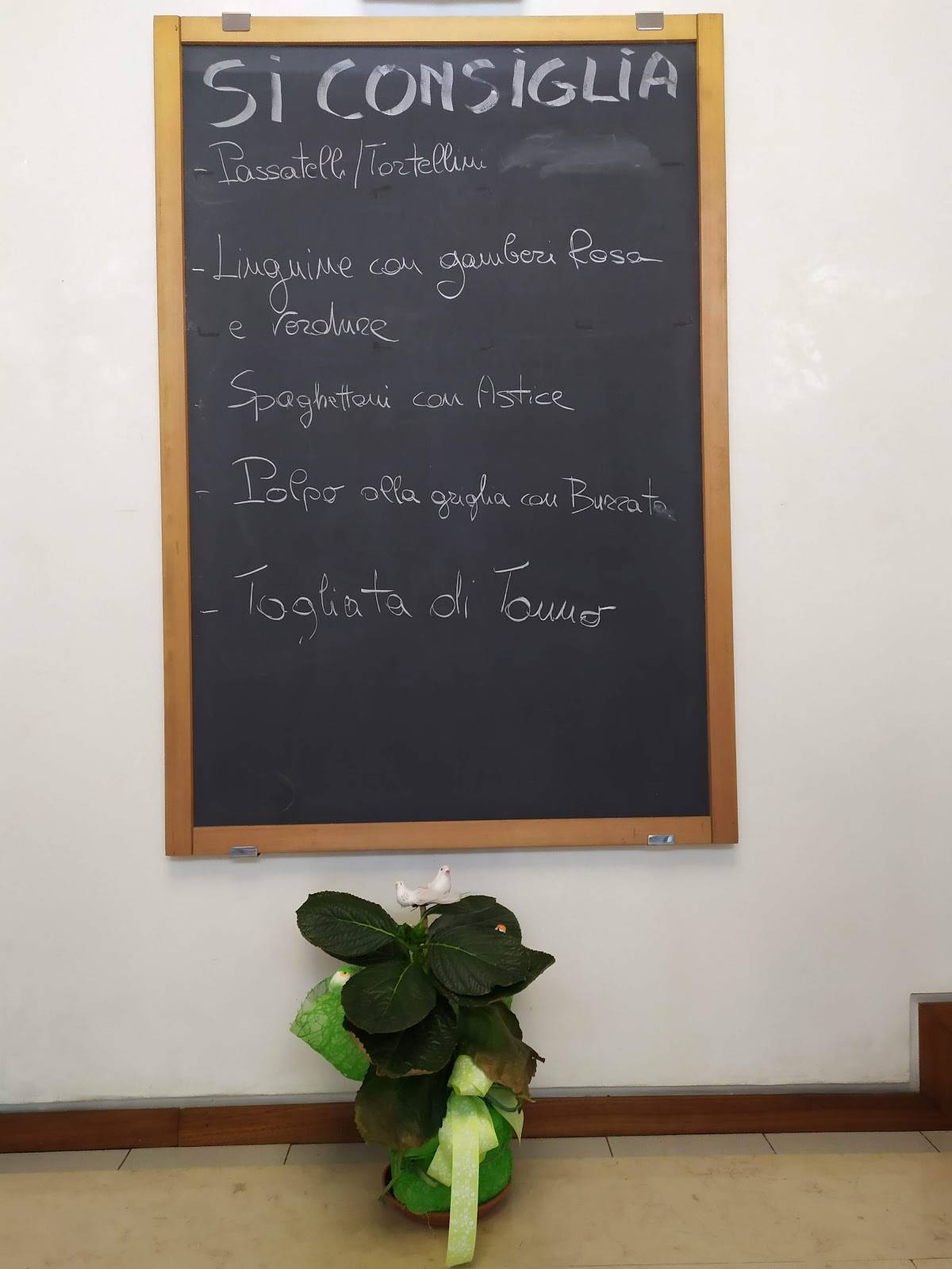 Menu di Hotel - Ristorante Ombra 
