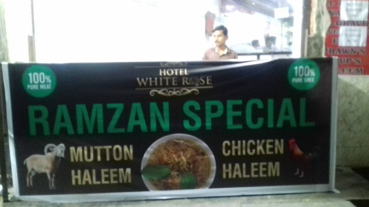 Hotel White Rose menu