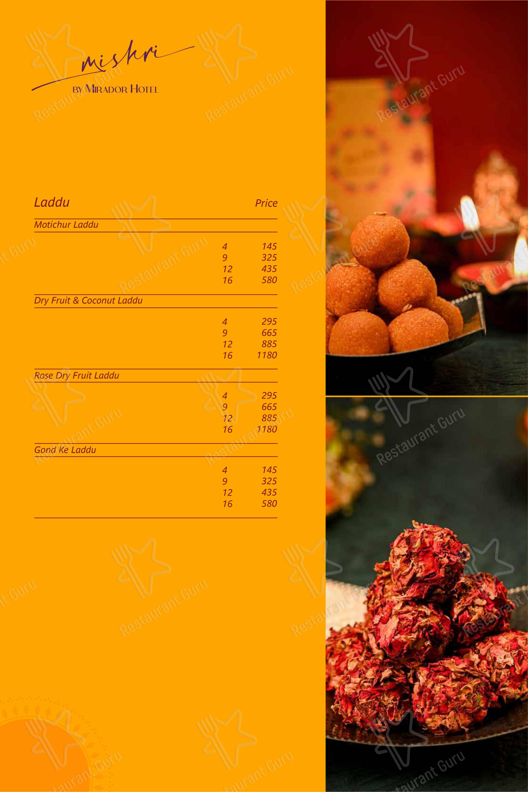 House Of Asia in Mumbai - Menu bar