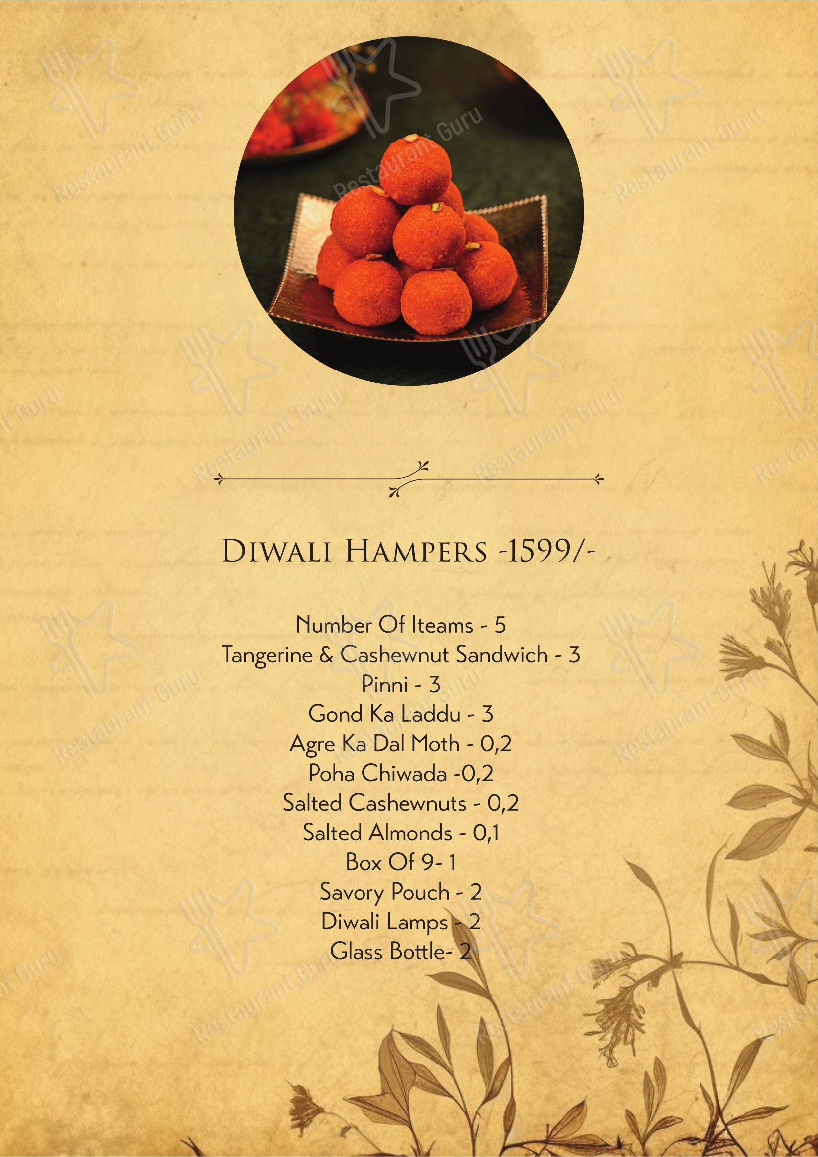 House Of Asia in Mumbai - 菜单