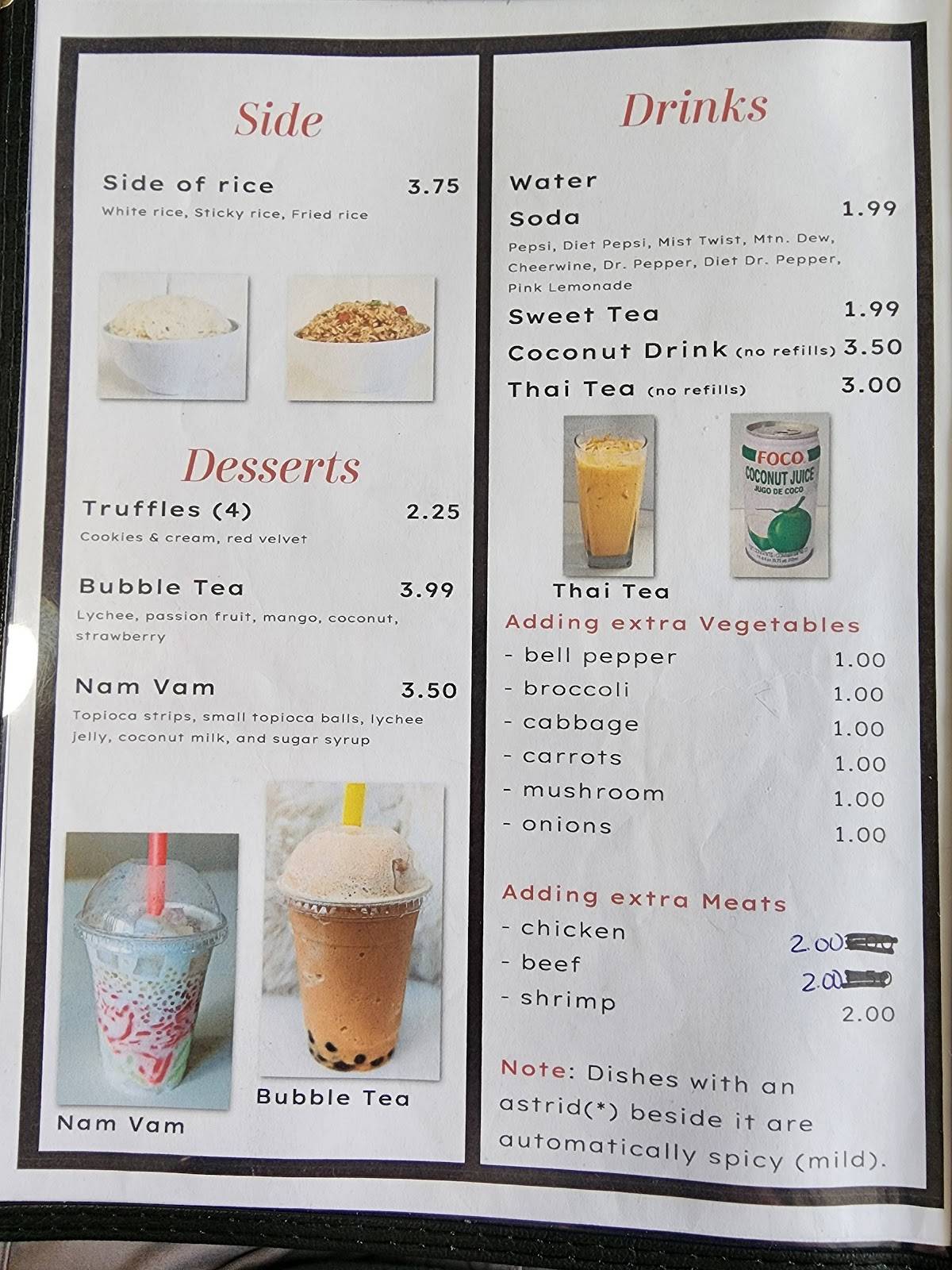 Menu at House of Egg roll & Pho restaurant, Township of Taylorsville