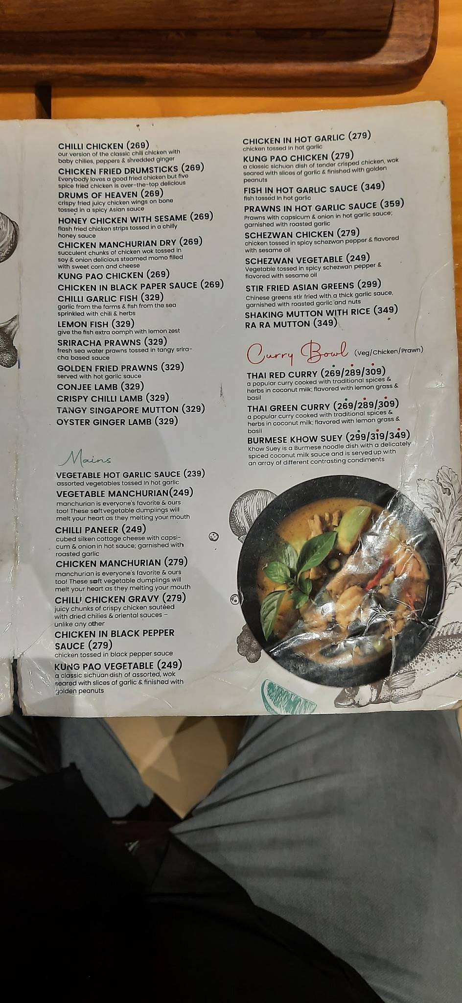 Hudson Chopsticks menu