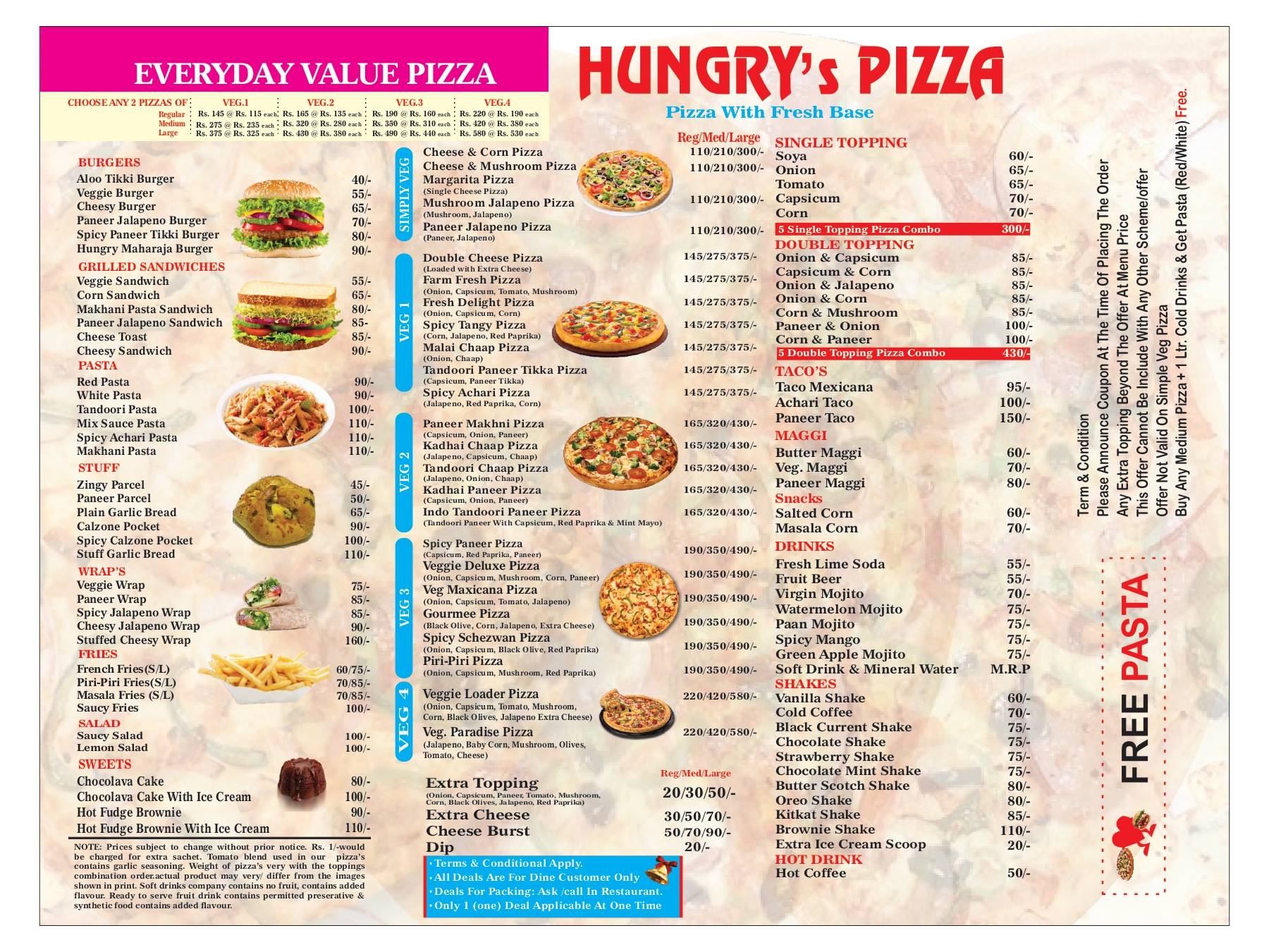 Hungry Hub Ladwa menu