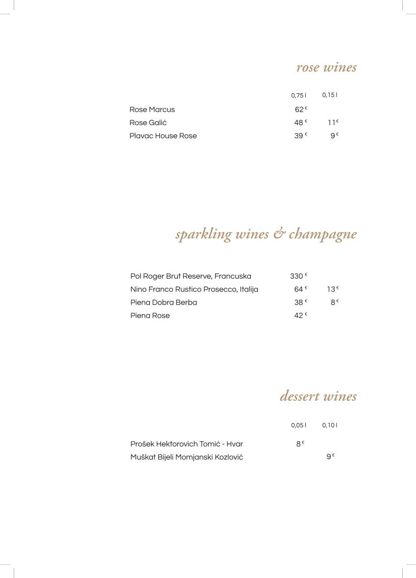 Menu di Leporini Restaurant 