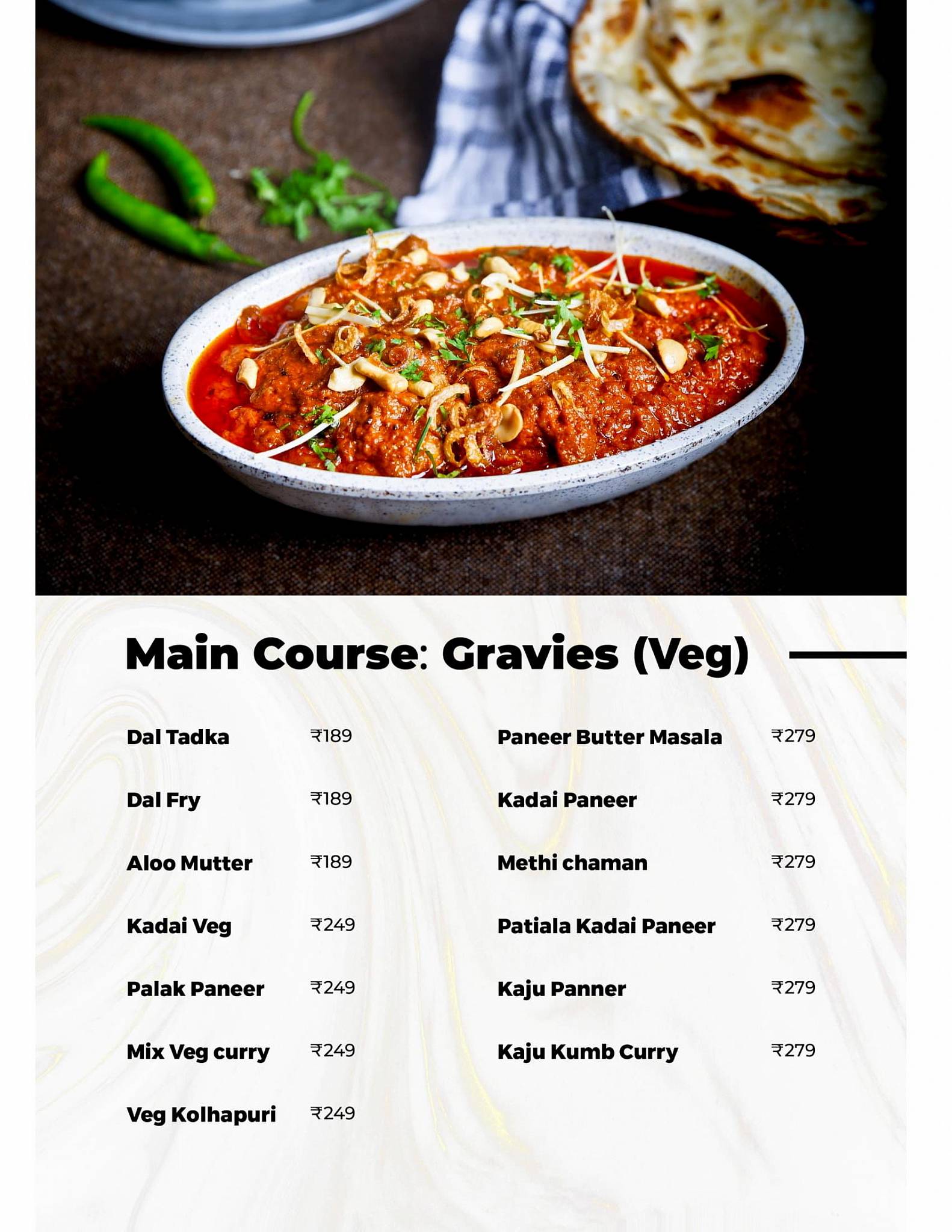 Tollgate The Eating House menu
