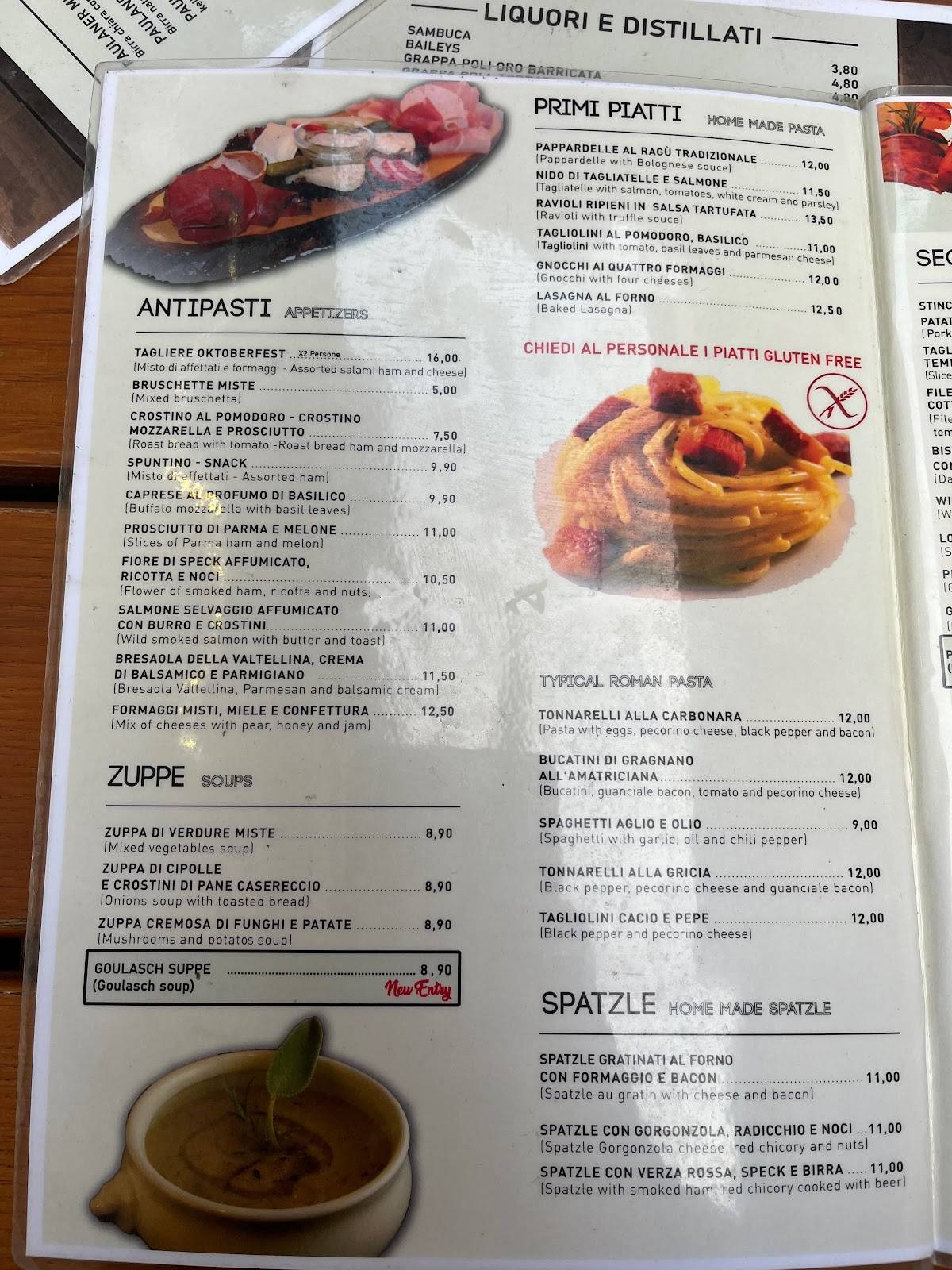 Menu di I.O.B Löwenhaus 