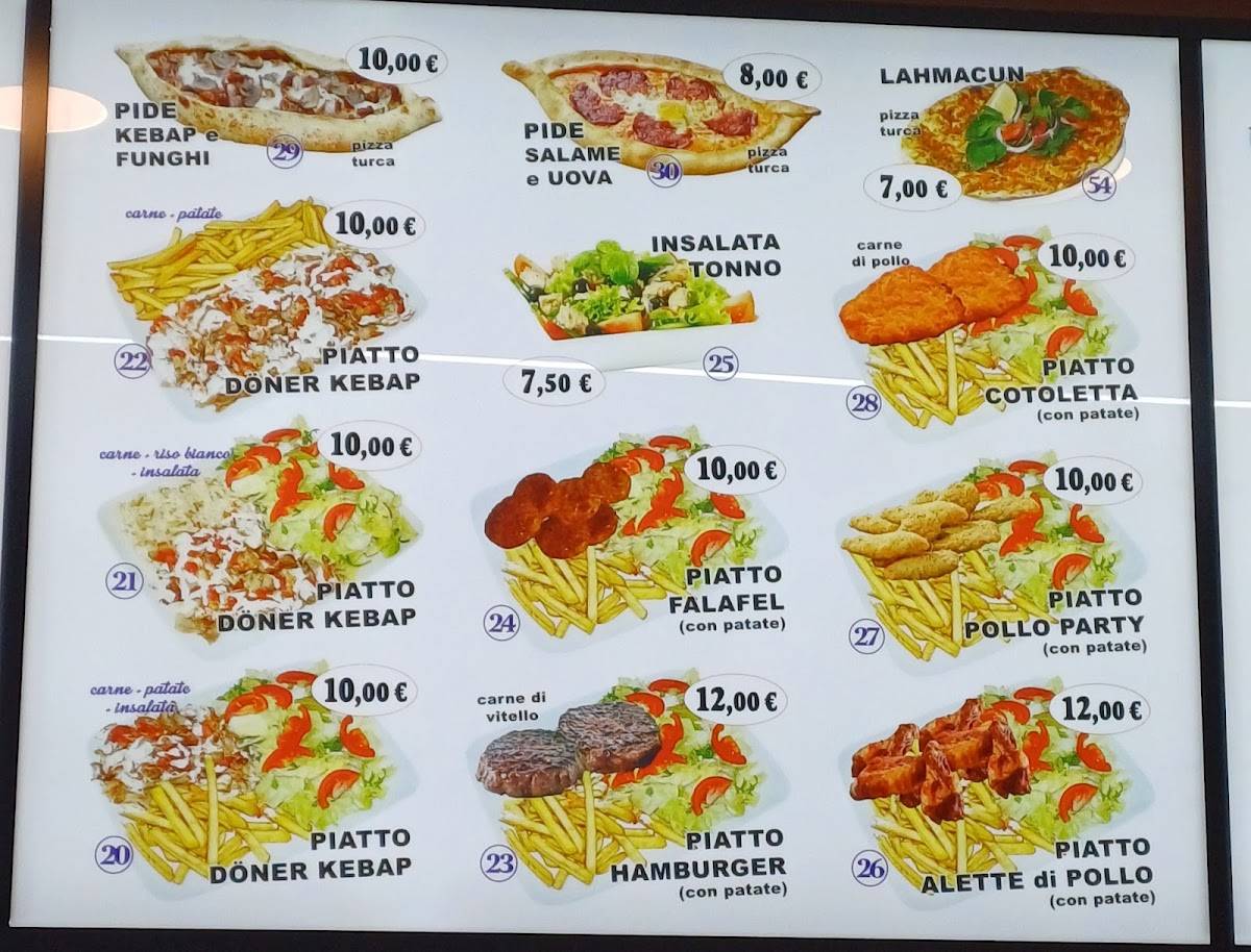 Menu di TURKISH KEBAP PIZZERIA 
