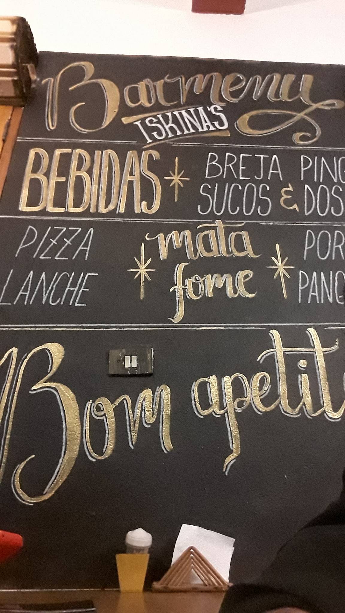 ISKINAS BAR E PIZZARIA cardápio