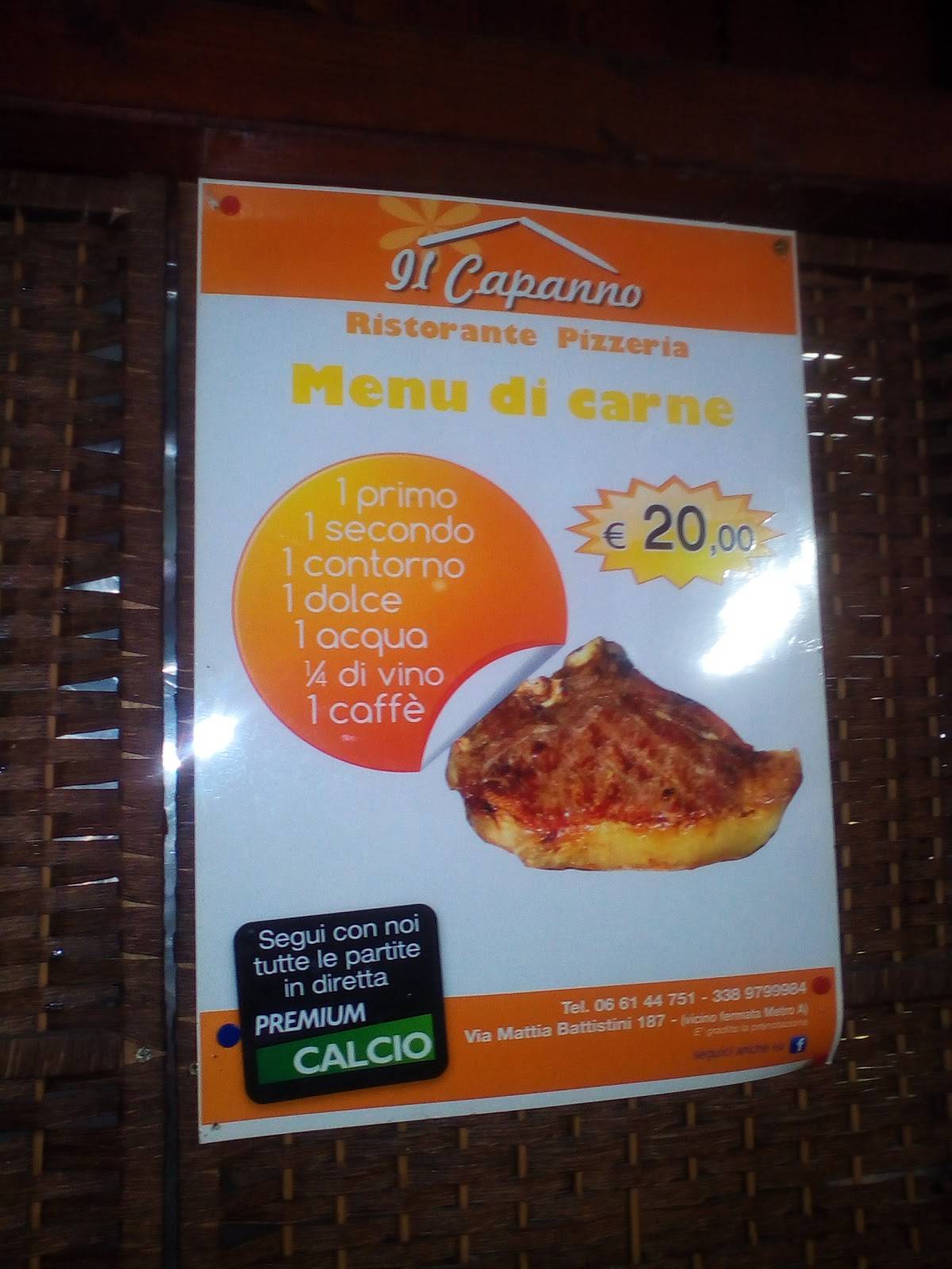Menu di Il Capanno 
