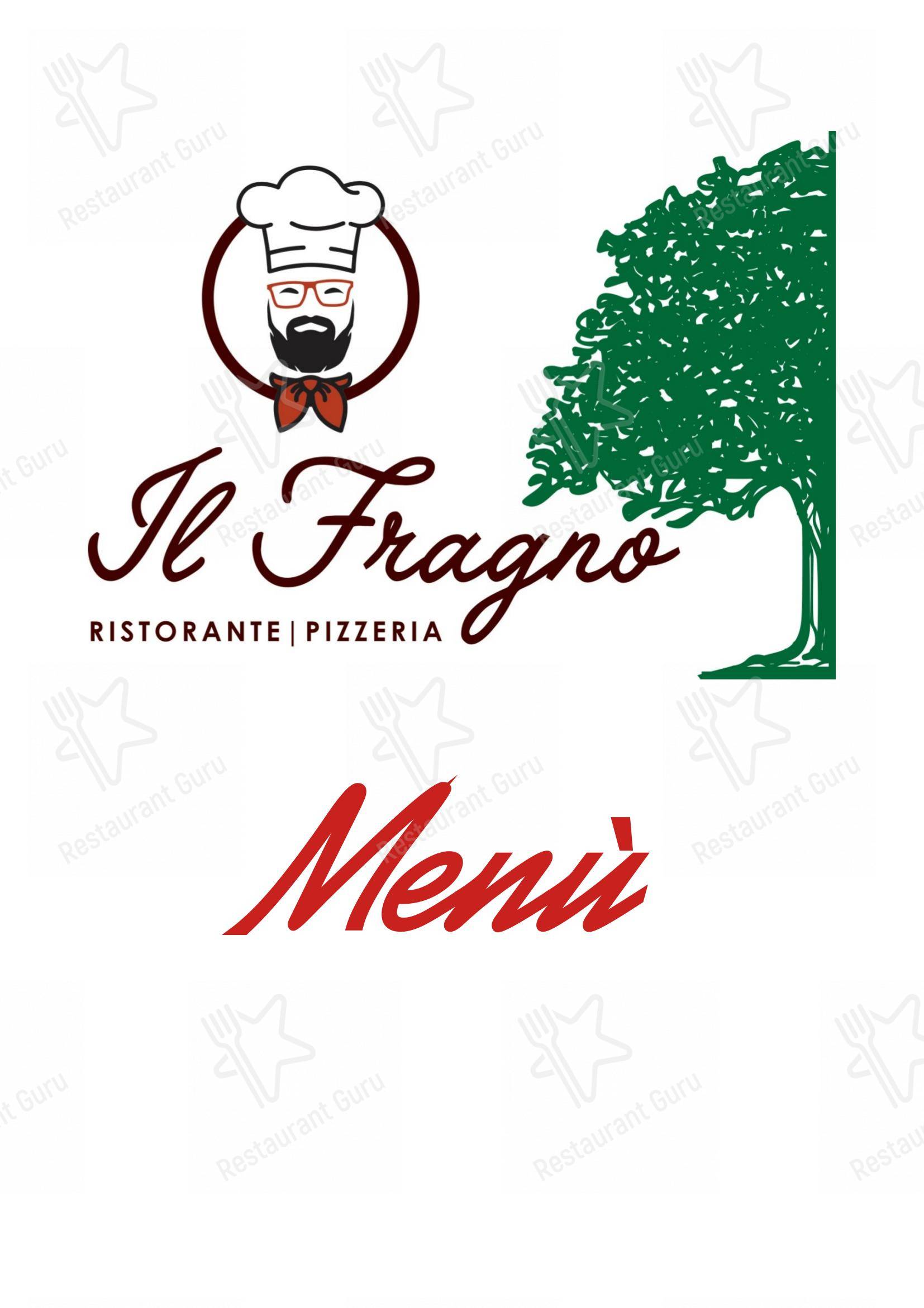 Menu per Il Fragno da Peppino ristorante