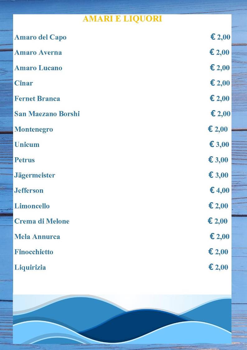 Menu di Il Gusto Della Notte Cucina Di Mare 