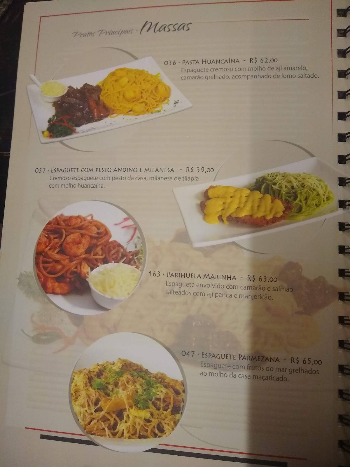 Inka Peruano e Japonês cardápio