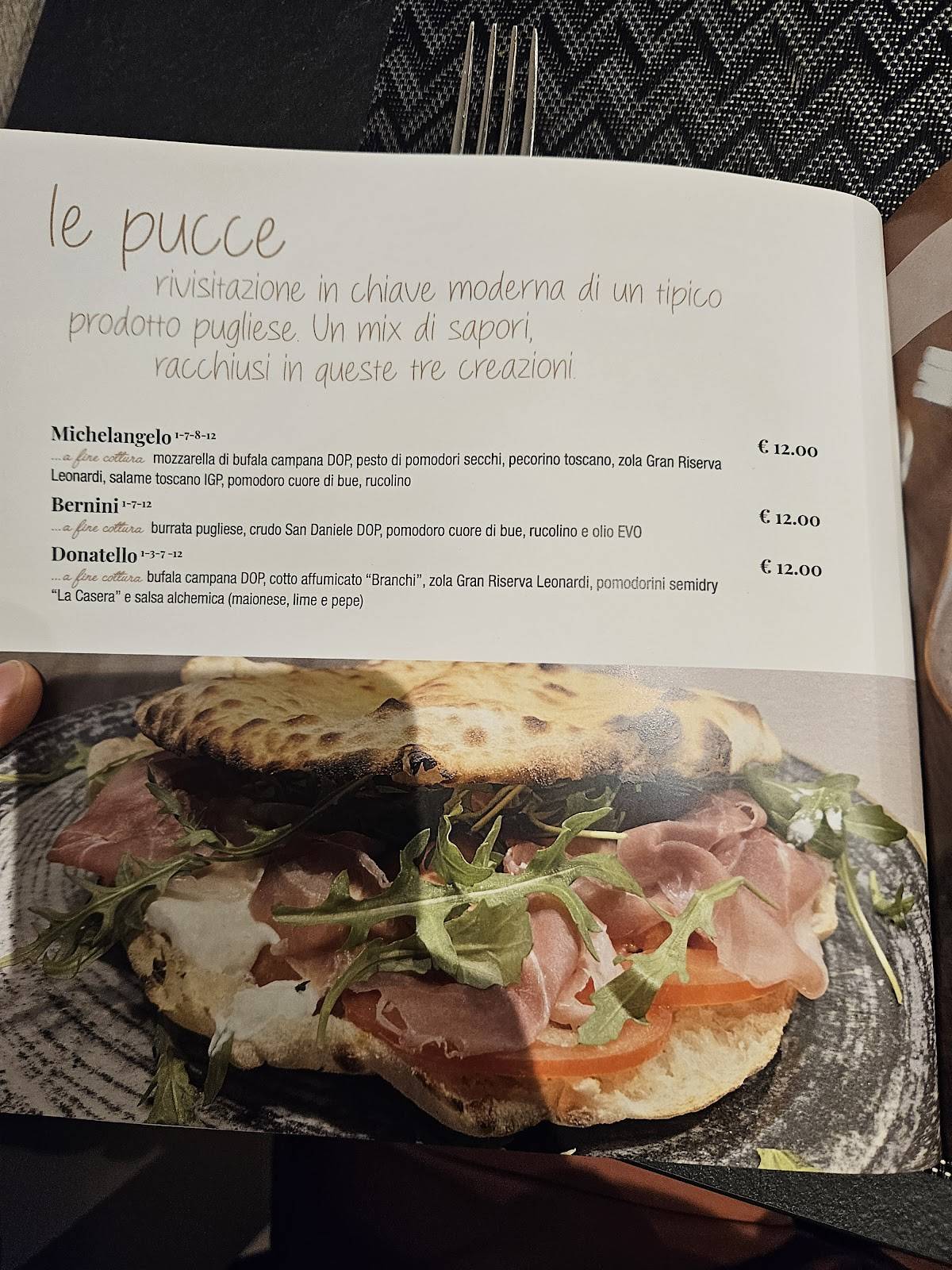 Menu di L'alchimista 