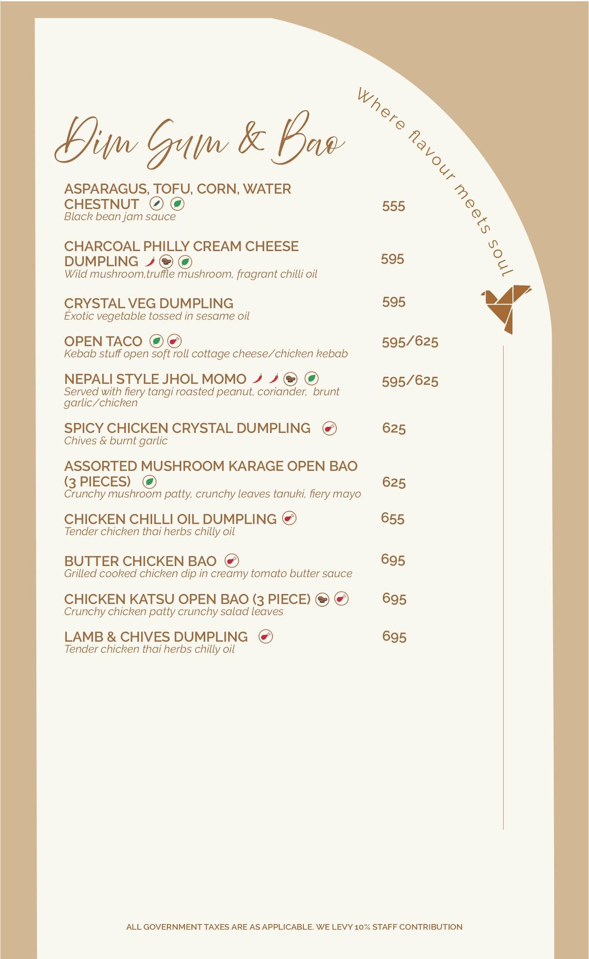 Ivoryy.Delhi menu