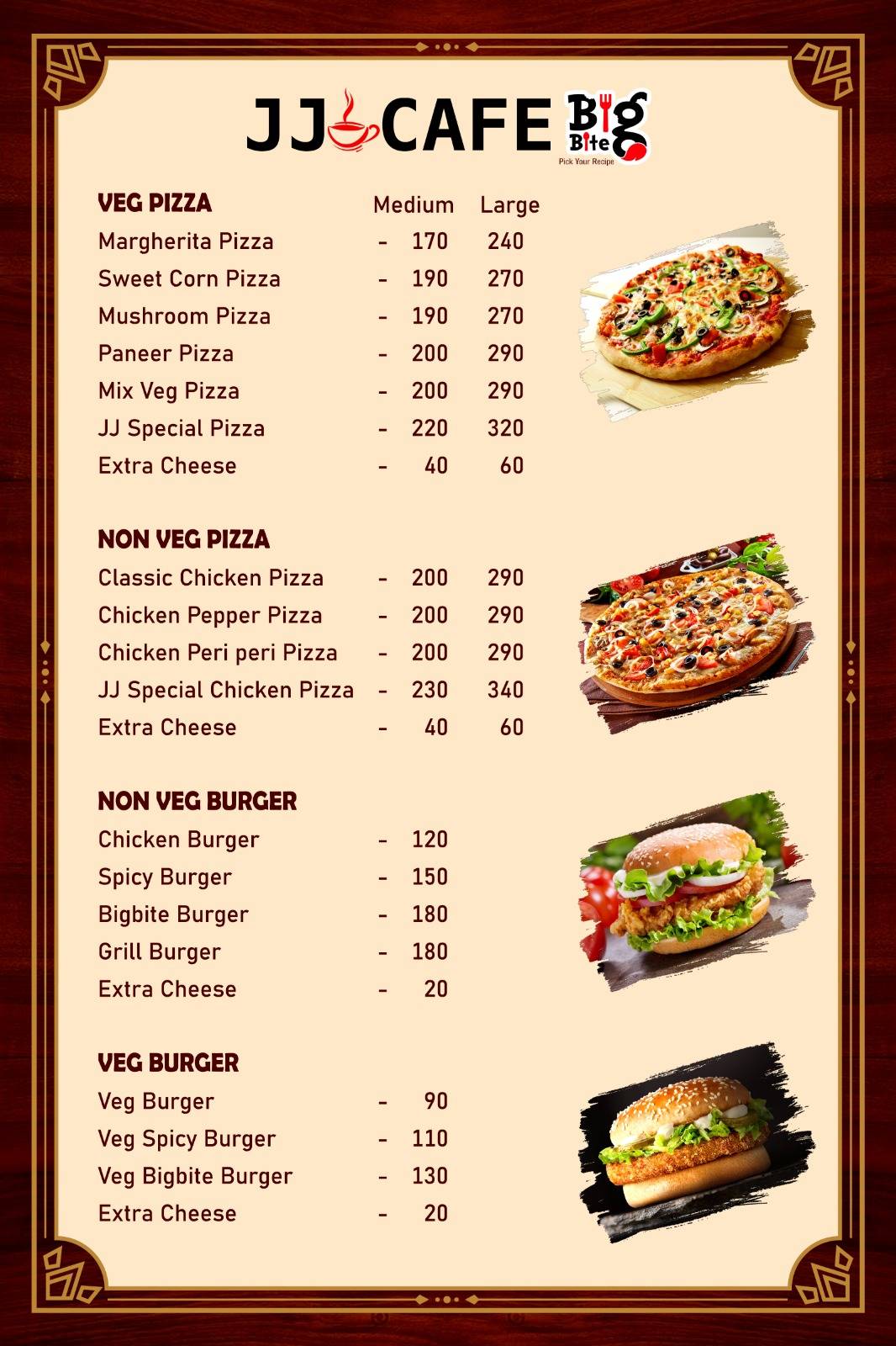 JJ CAFE & DHABA menu