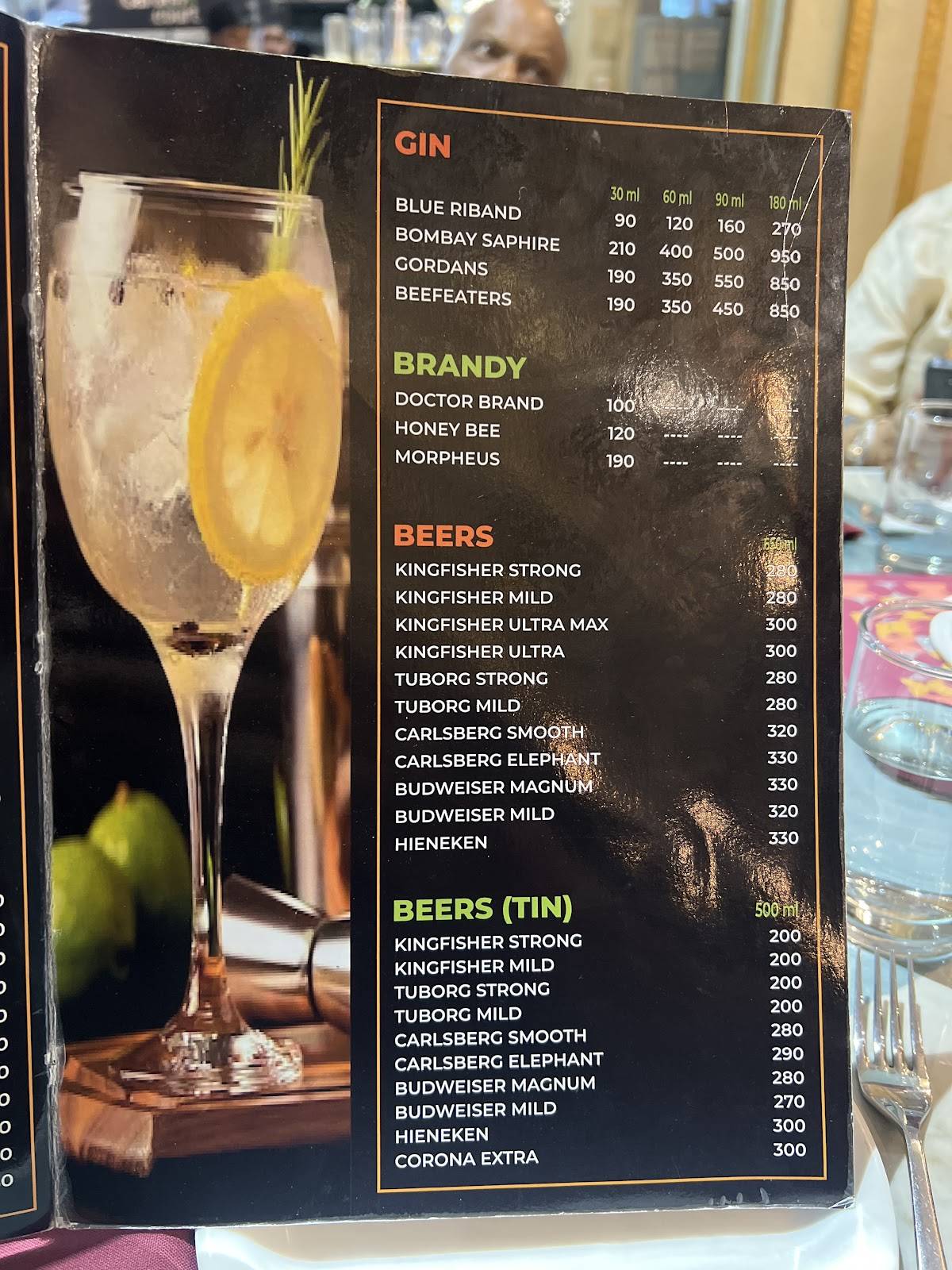 Jai Bharat - Town Hall 'Garden Court' menu