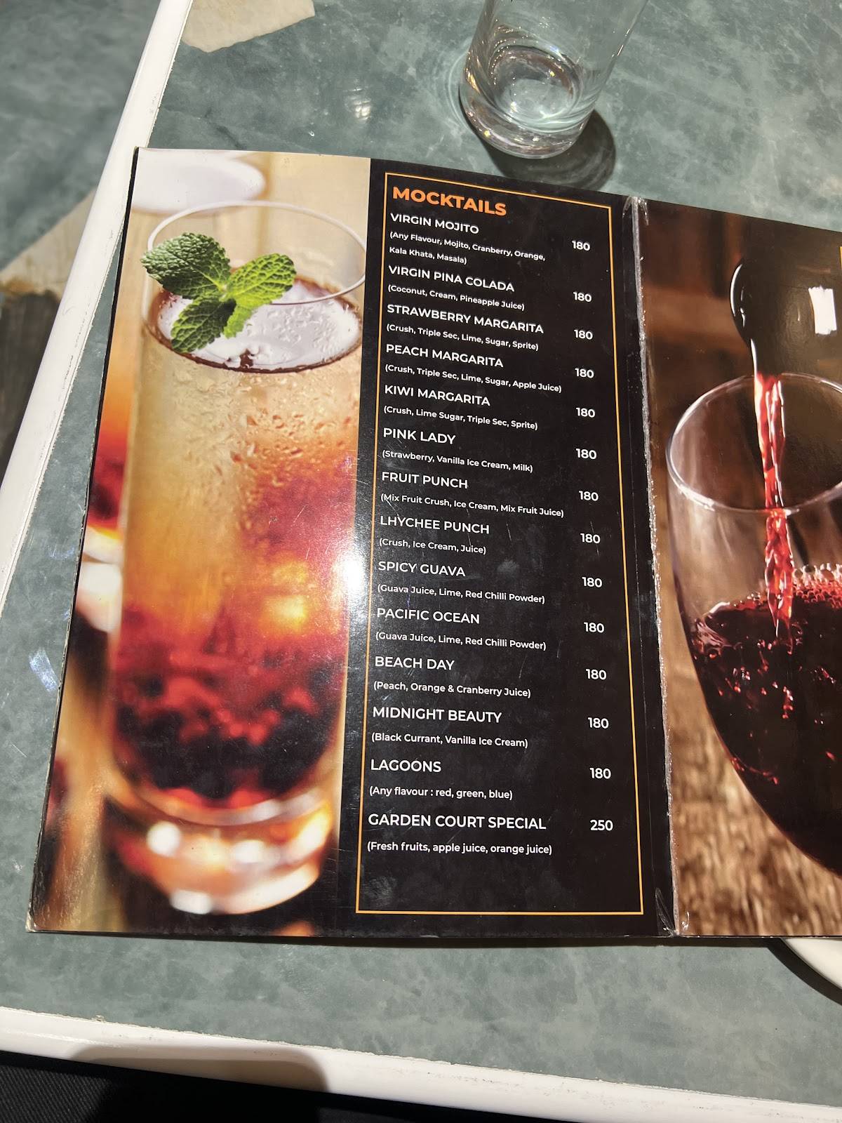 Jai Bharat - Town Hall 'Garden Court' menu