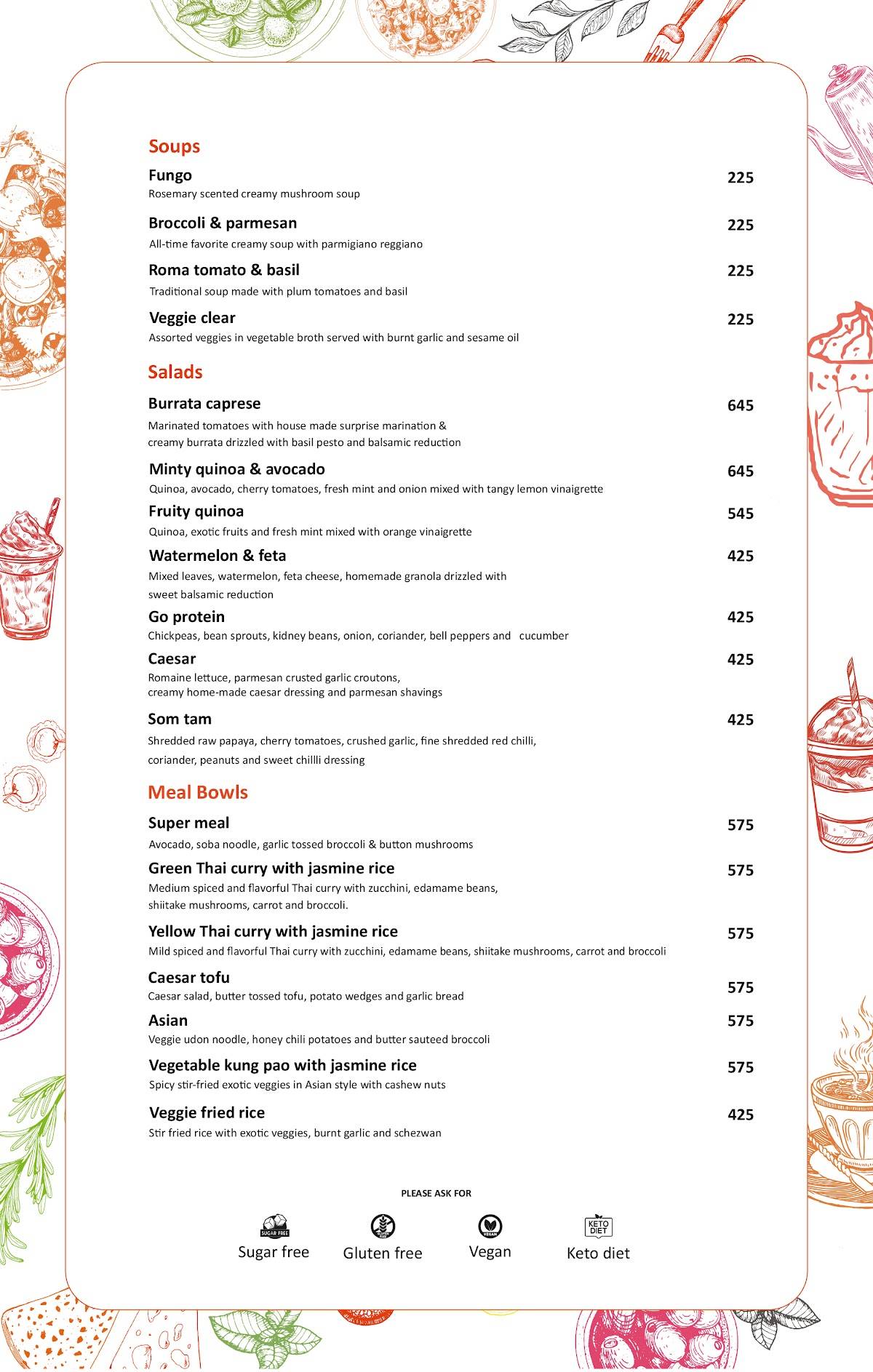 Brot Co. menu