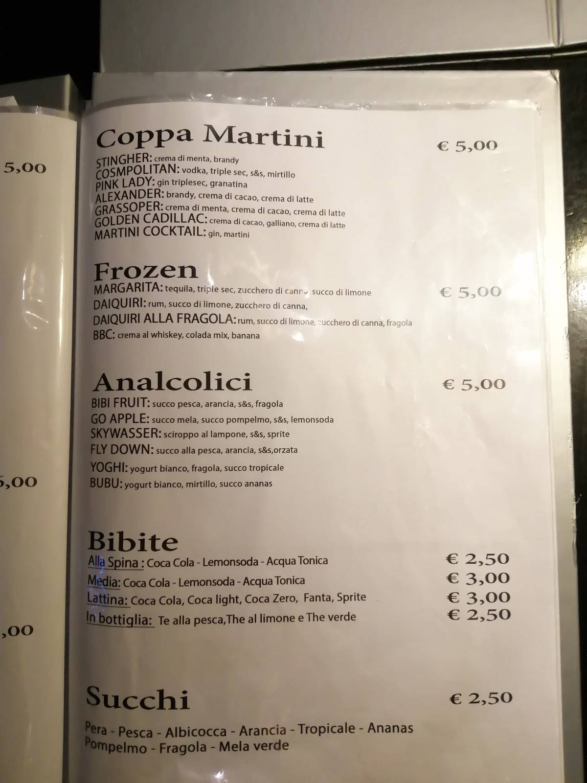 Menu di Jazsbo 