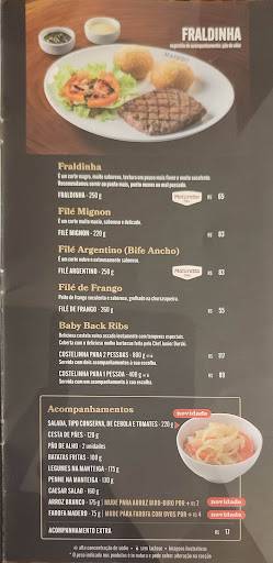 Madero Steak House cardápio