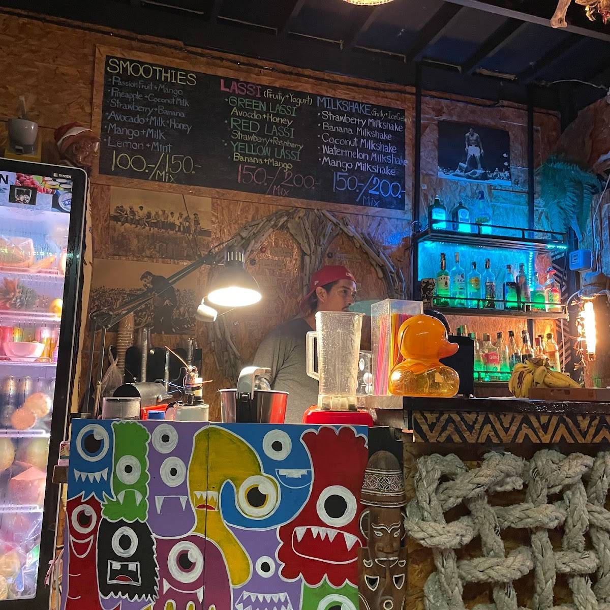 Menu at Juicy Cafe' Rooftop Bar, Ao Nang