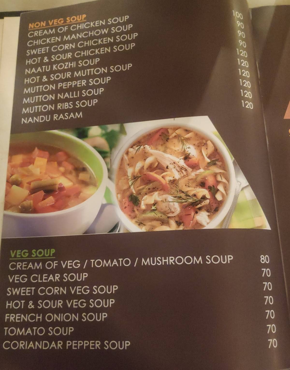 K3 Restaurant menu
