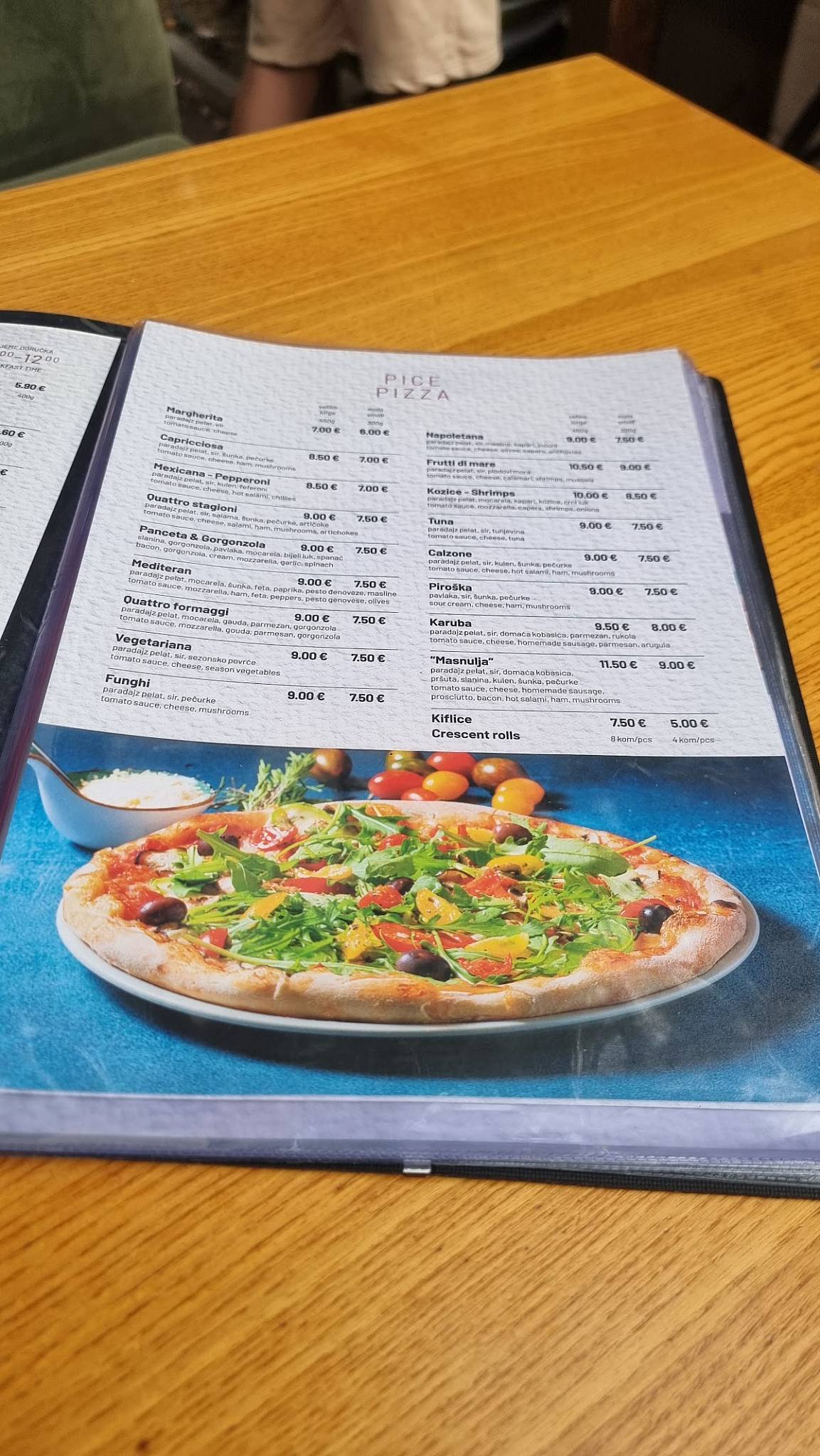 Menu de KARUBA PIZZA & PUB