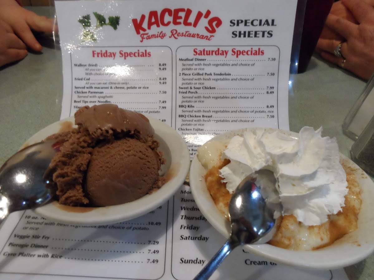 Menu at Kaceli’s Family Restaurant, Taylor