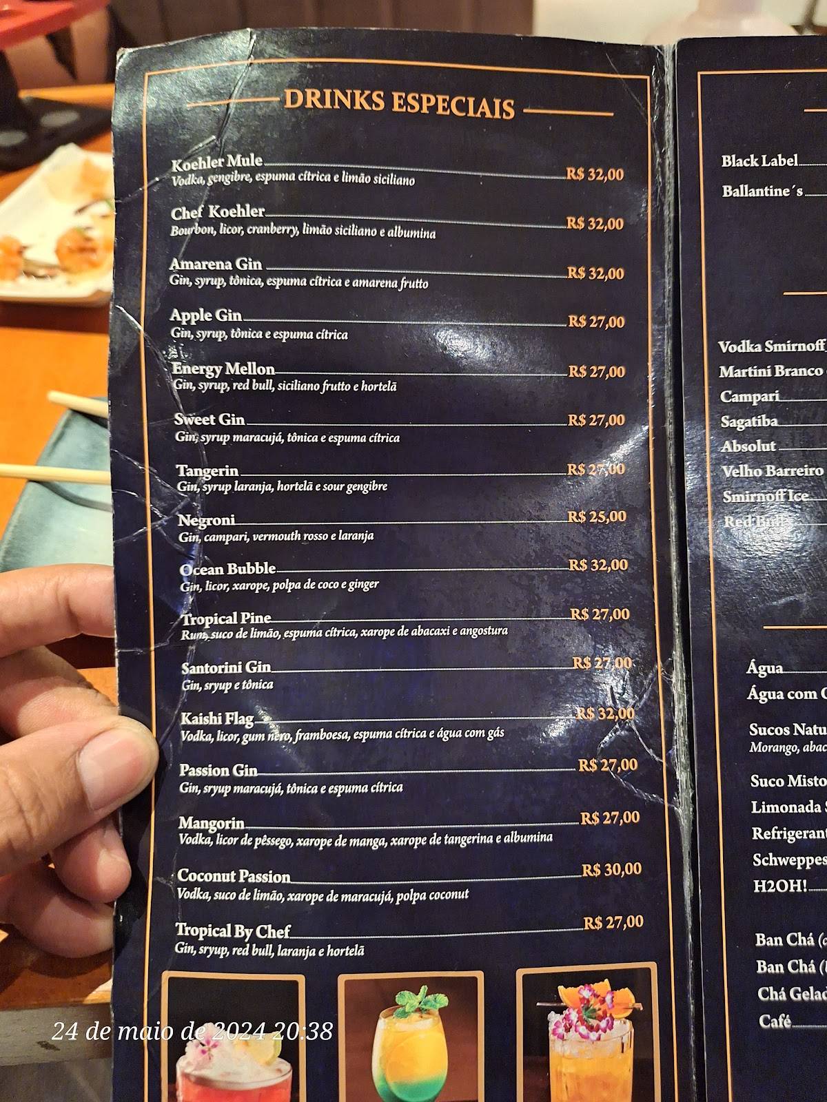 Kaishi Sushi Indaiatuba cardápio