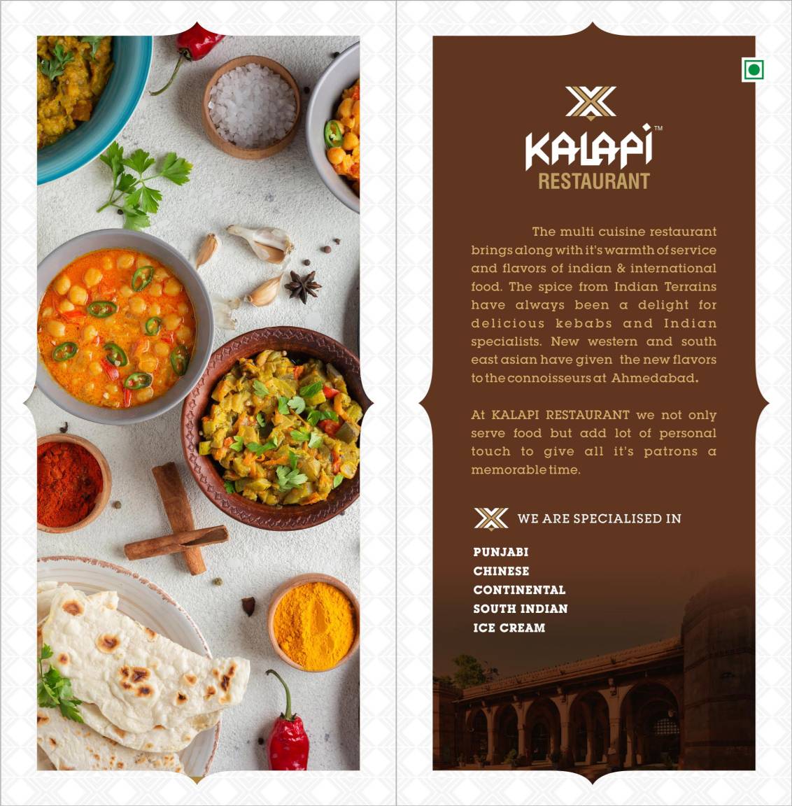 Kalapi Restaurant menu