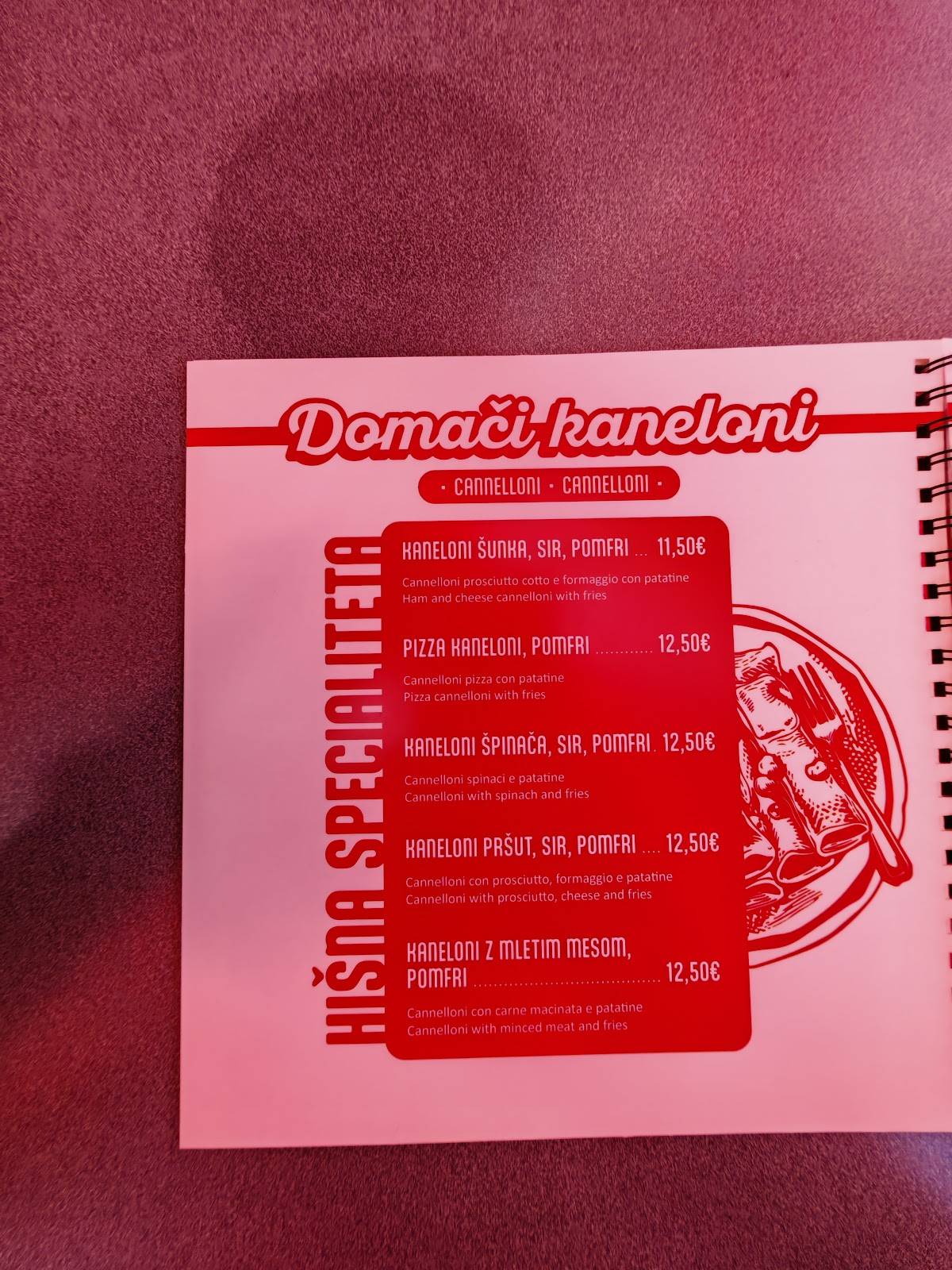 Menu di Kamarin Bar&Grill 