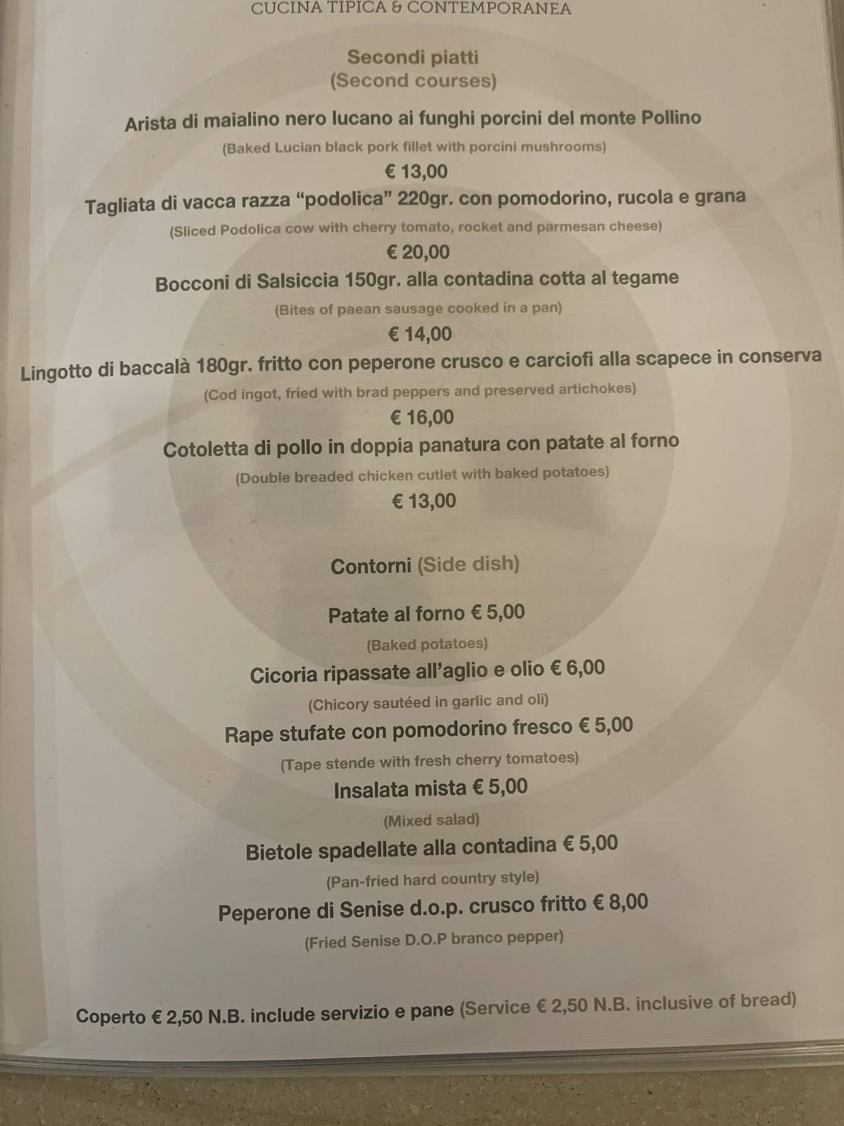 Menu di Kapunto 