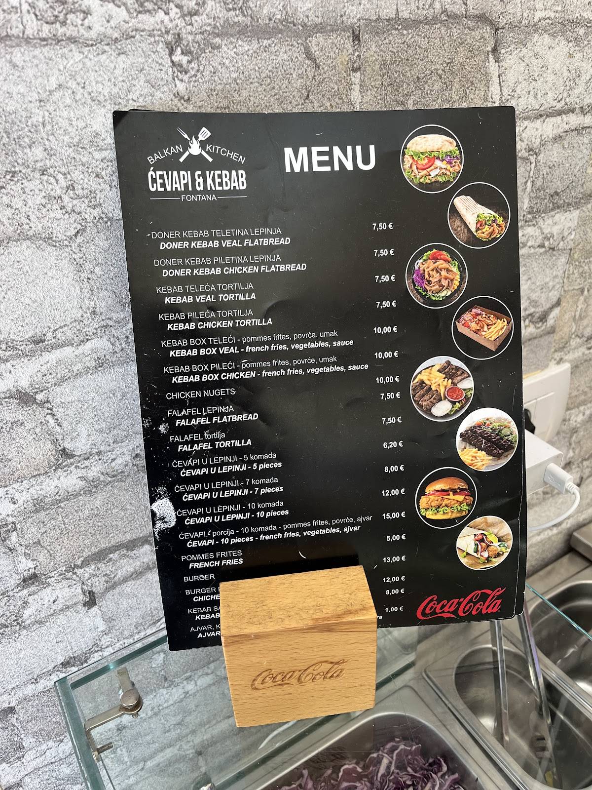 Menu di Kebab & Ćevapi 