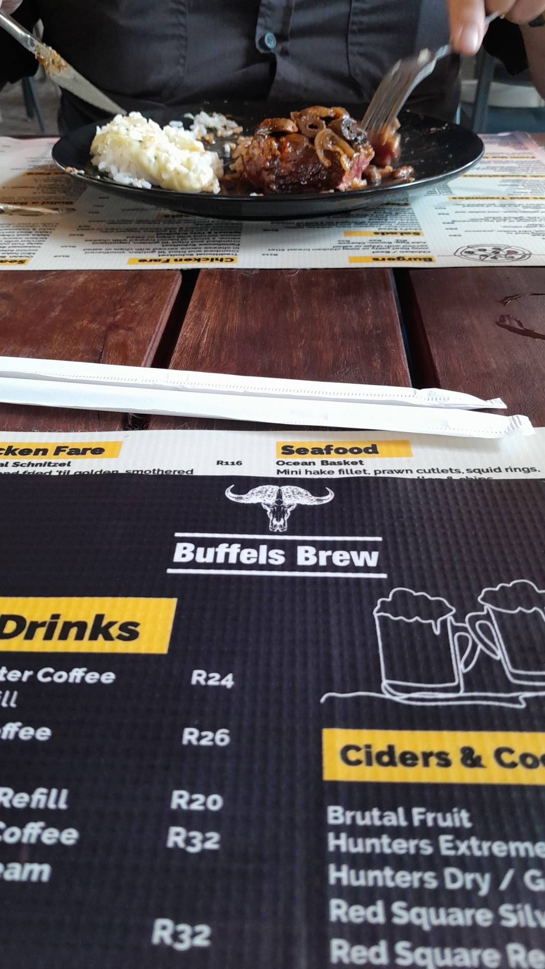 Menu de Kenny Gee's Restaurant Rustenburg