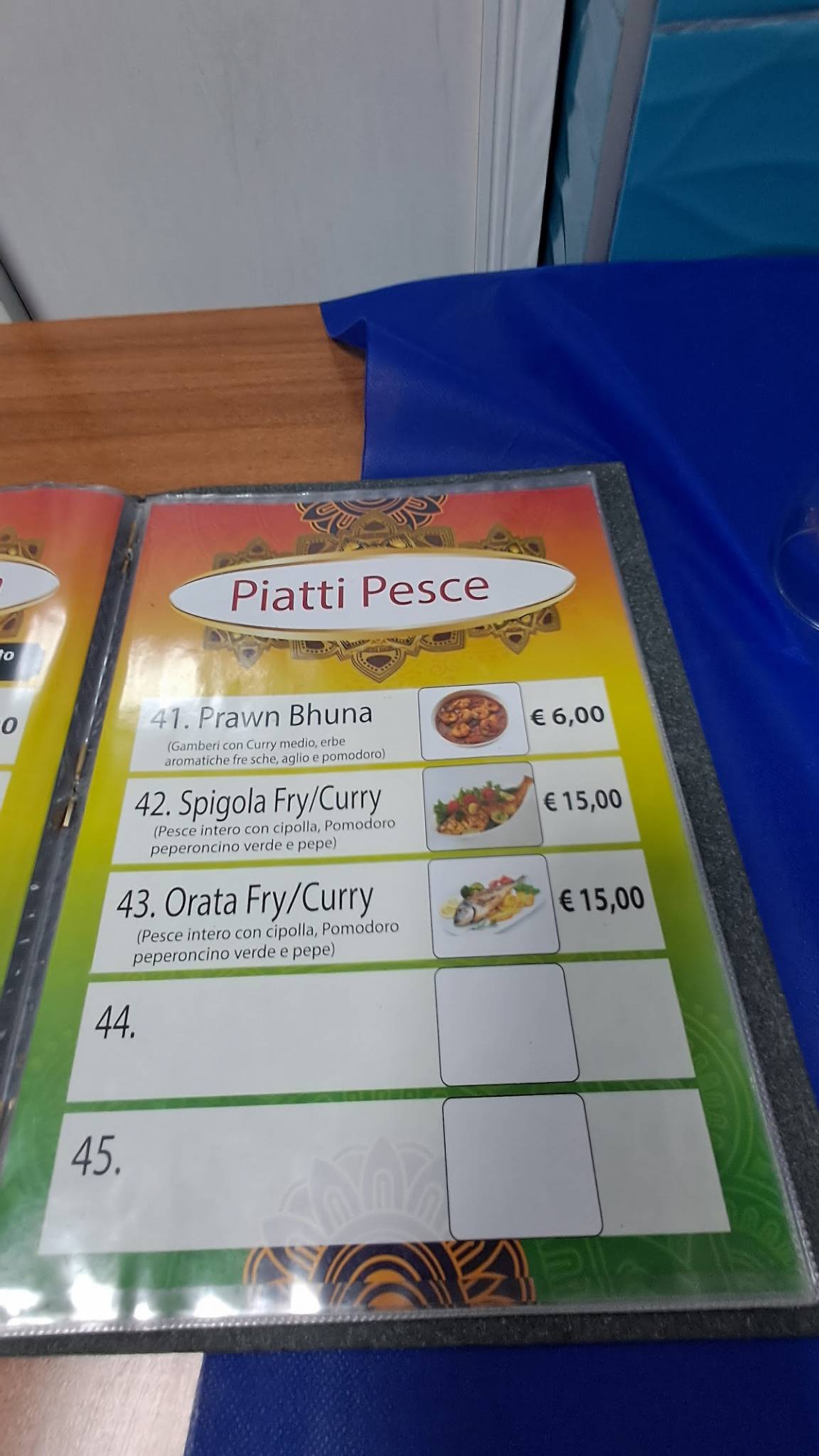 Menu di Khan 