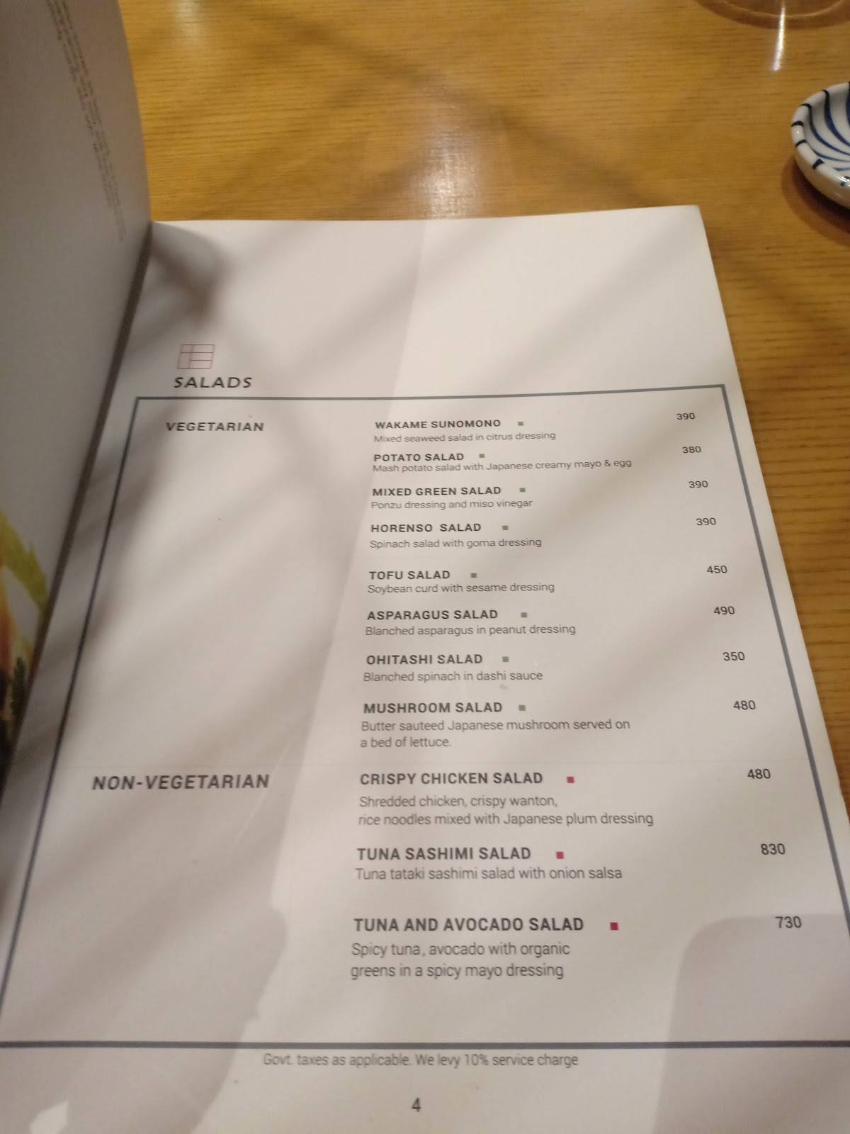 Kofuku (Cloud Kitchen) menu