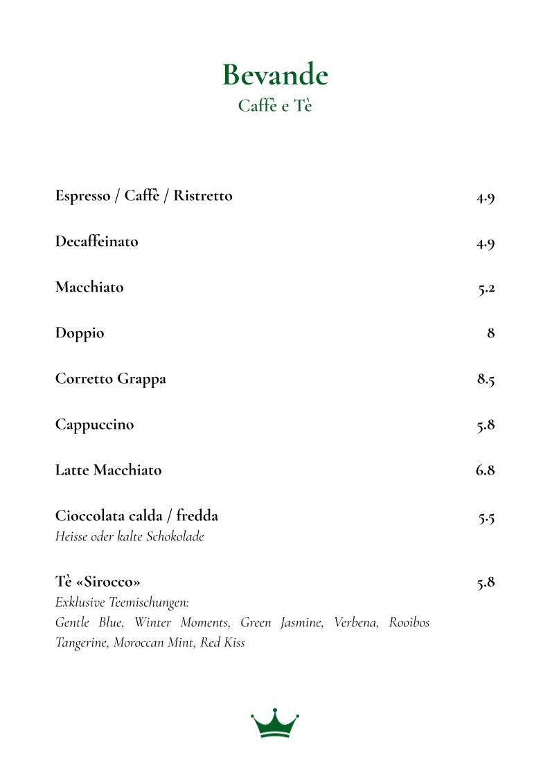Menu di Krone 