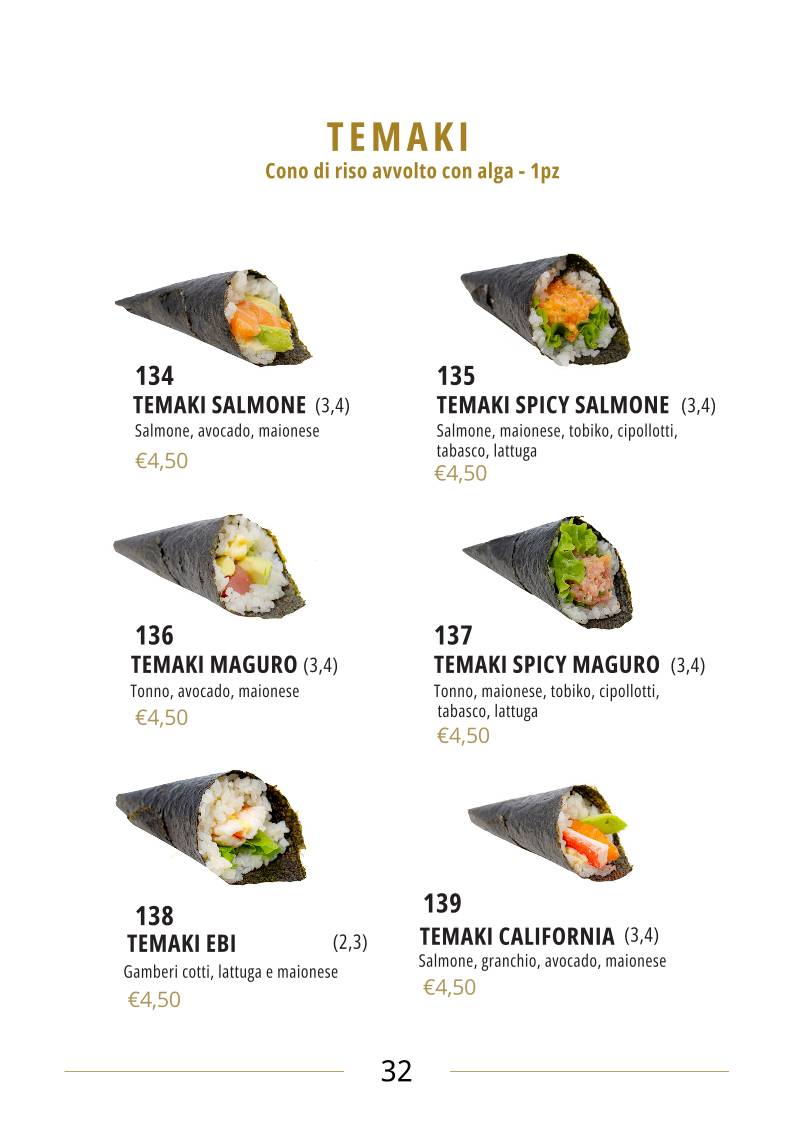 Menu di Kujira Sushi Restaurant 