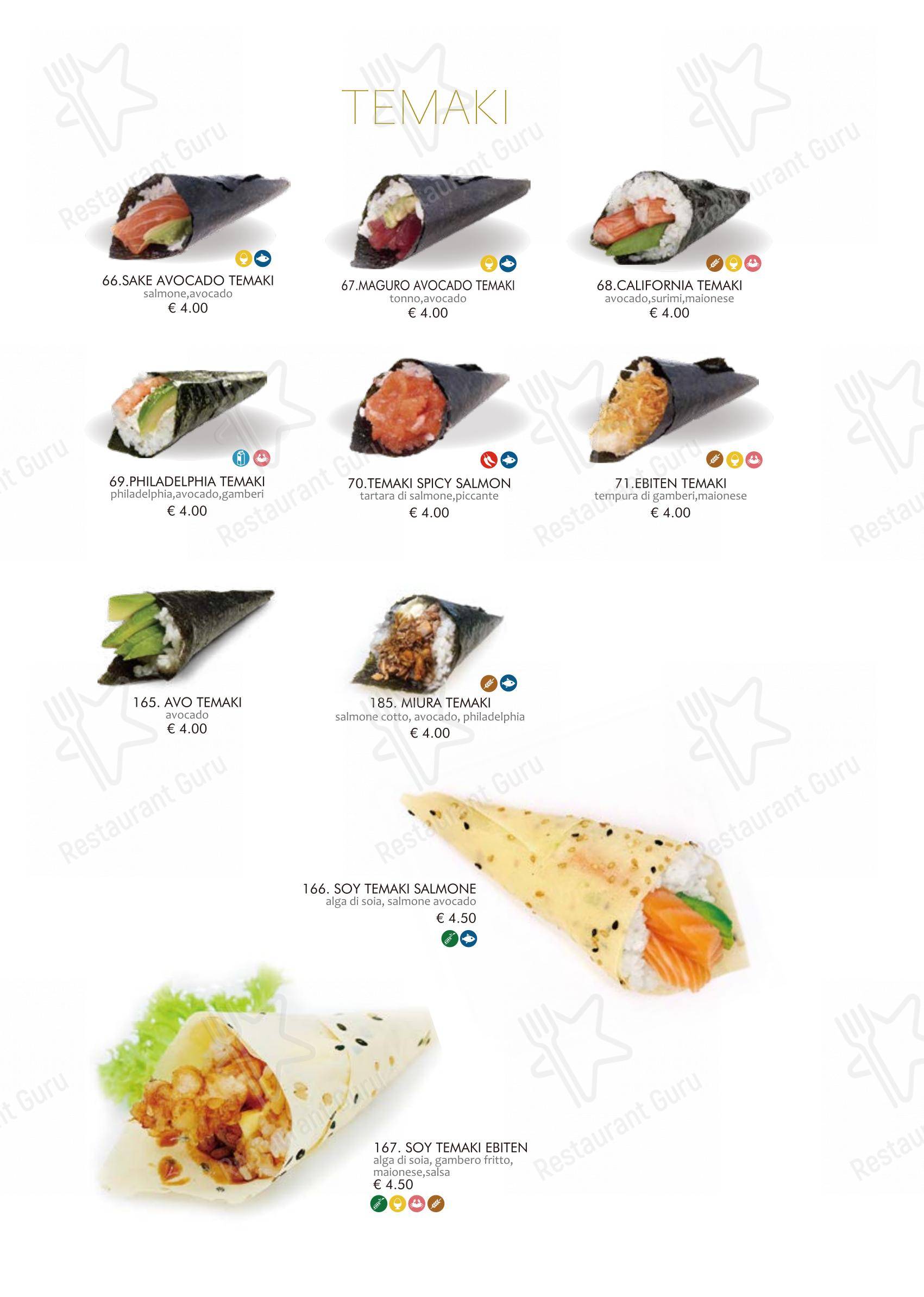 Основное меню per Kurama Restaurant ristorante